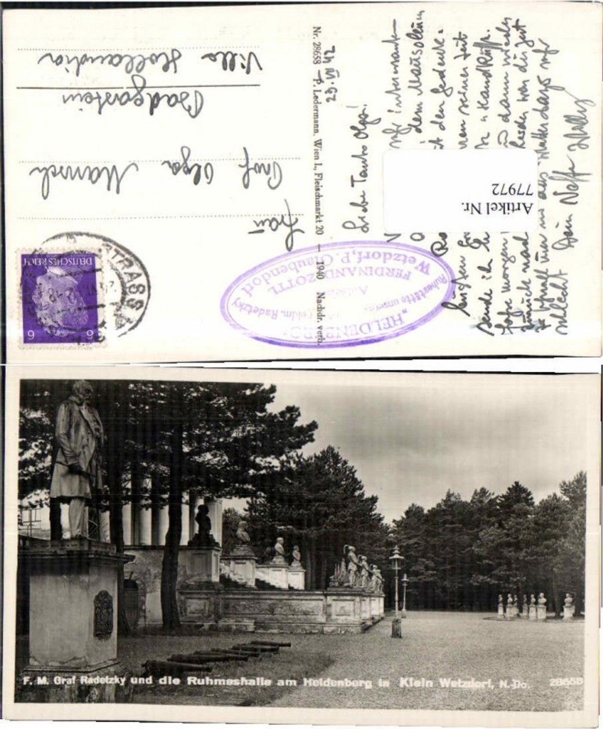 77972,Klein Wetzdorf Glaubendorf Heldenberg