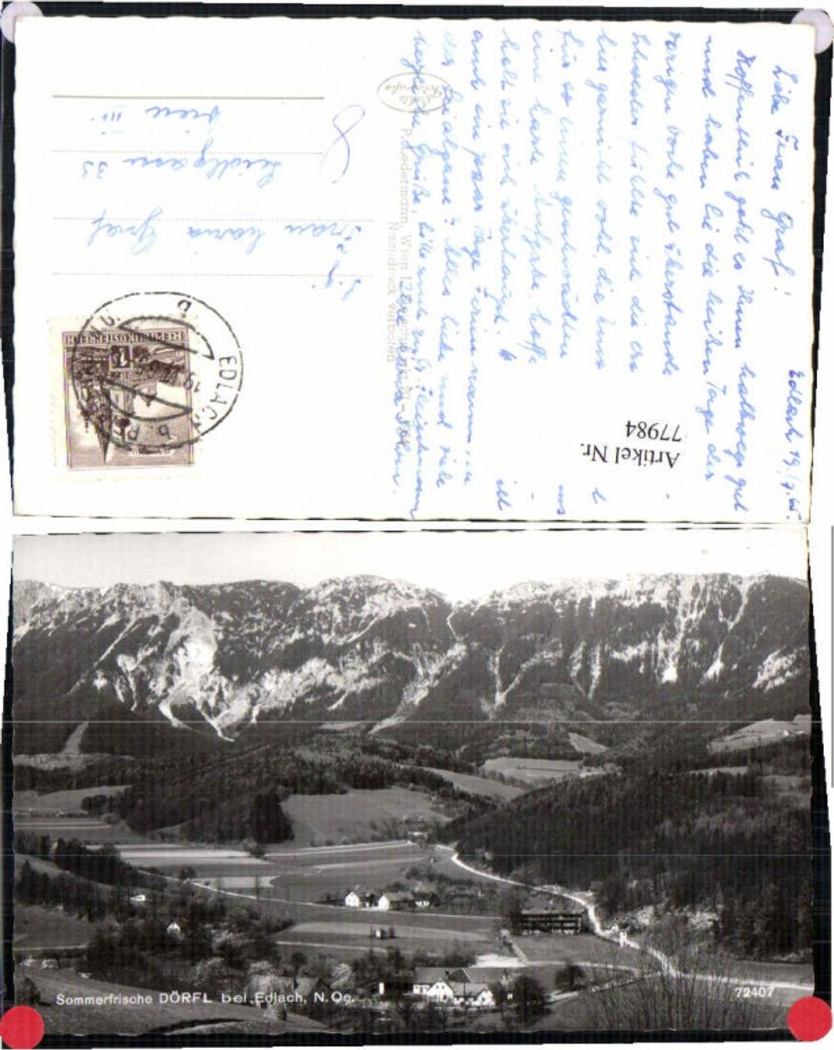 77984,Dörfl bei Edlach Reichenau Ledermann 72407
