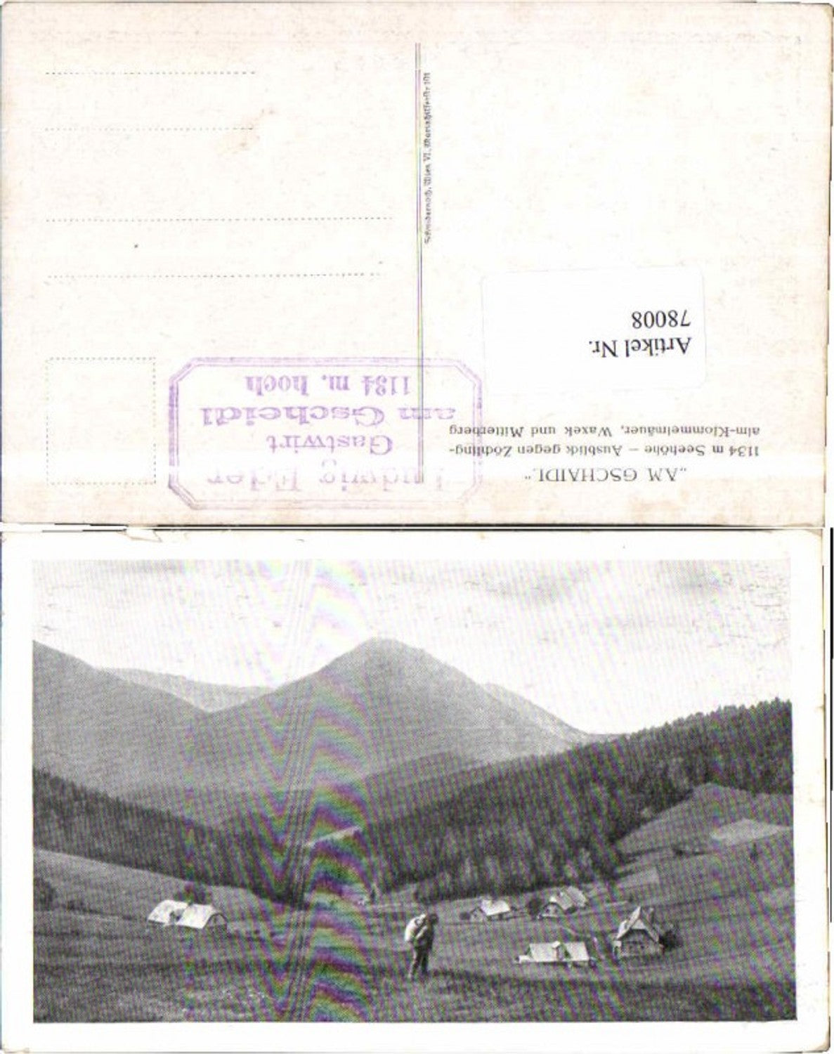 78008,Gschaidl Stempel Gasthaus Reichenau Puchberg