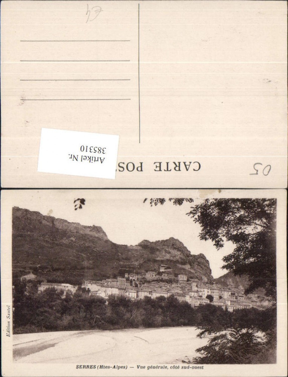 385310,Provence-Alpes-Cote-Azur Hautes-Alpes Serres Vue generale Totale