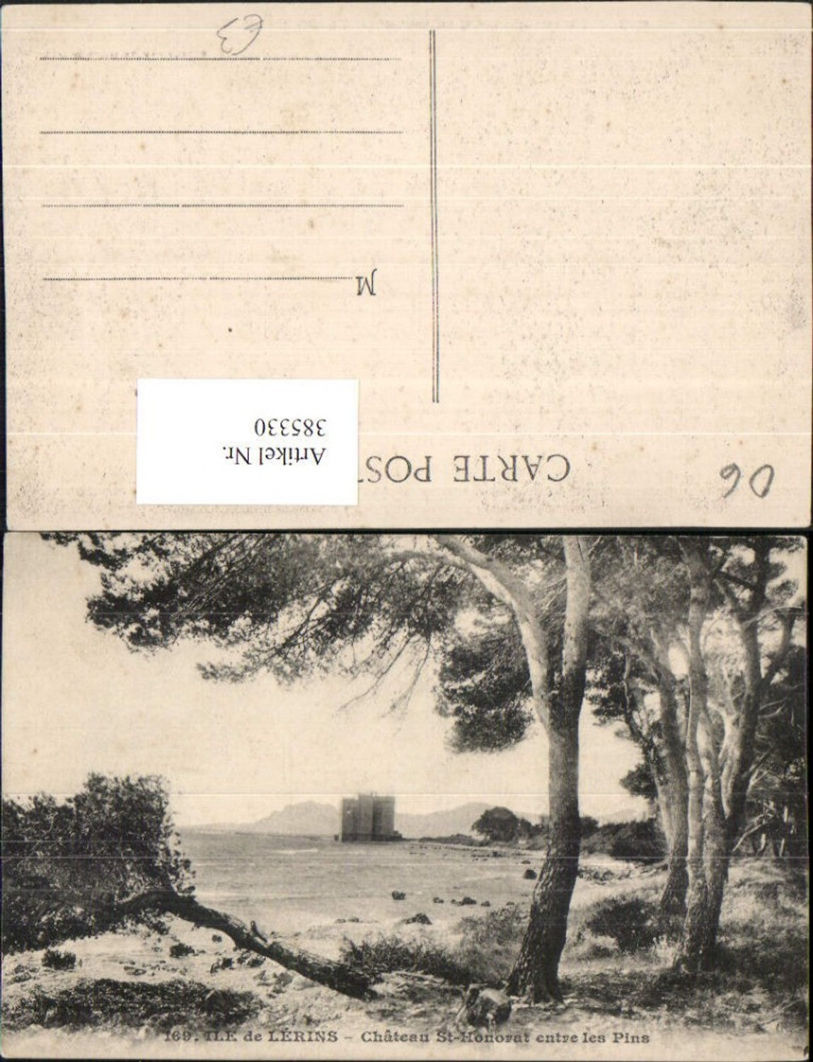 385330,Provence-Alpes-Cote-Azur Alpes-Maritimes Ile de Lerins Chateau St-Honorat Küste Schloss