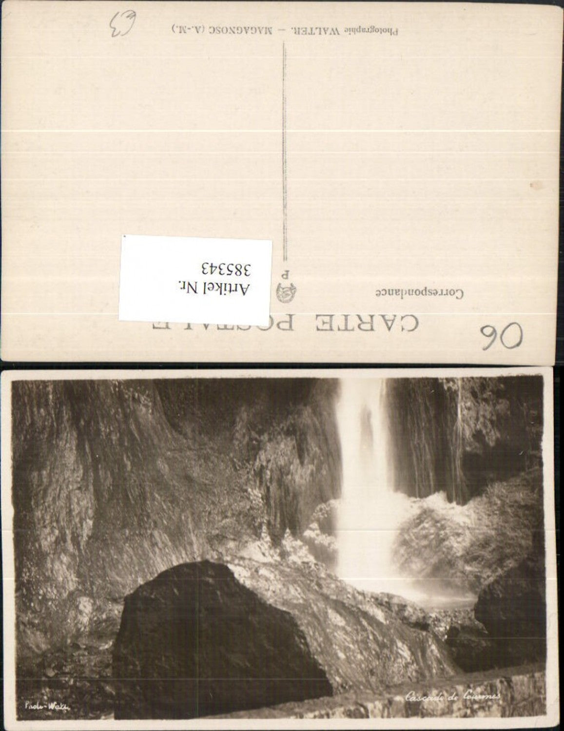 385343,Provence-Alpes-Cote-Azur Alpes-Maritimes Courmes Cascade Wasserfall