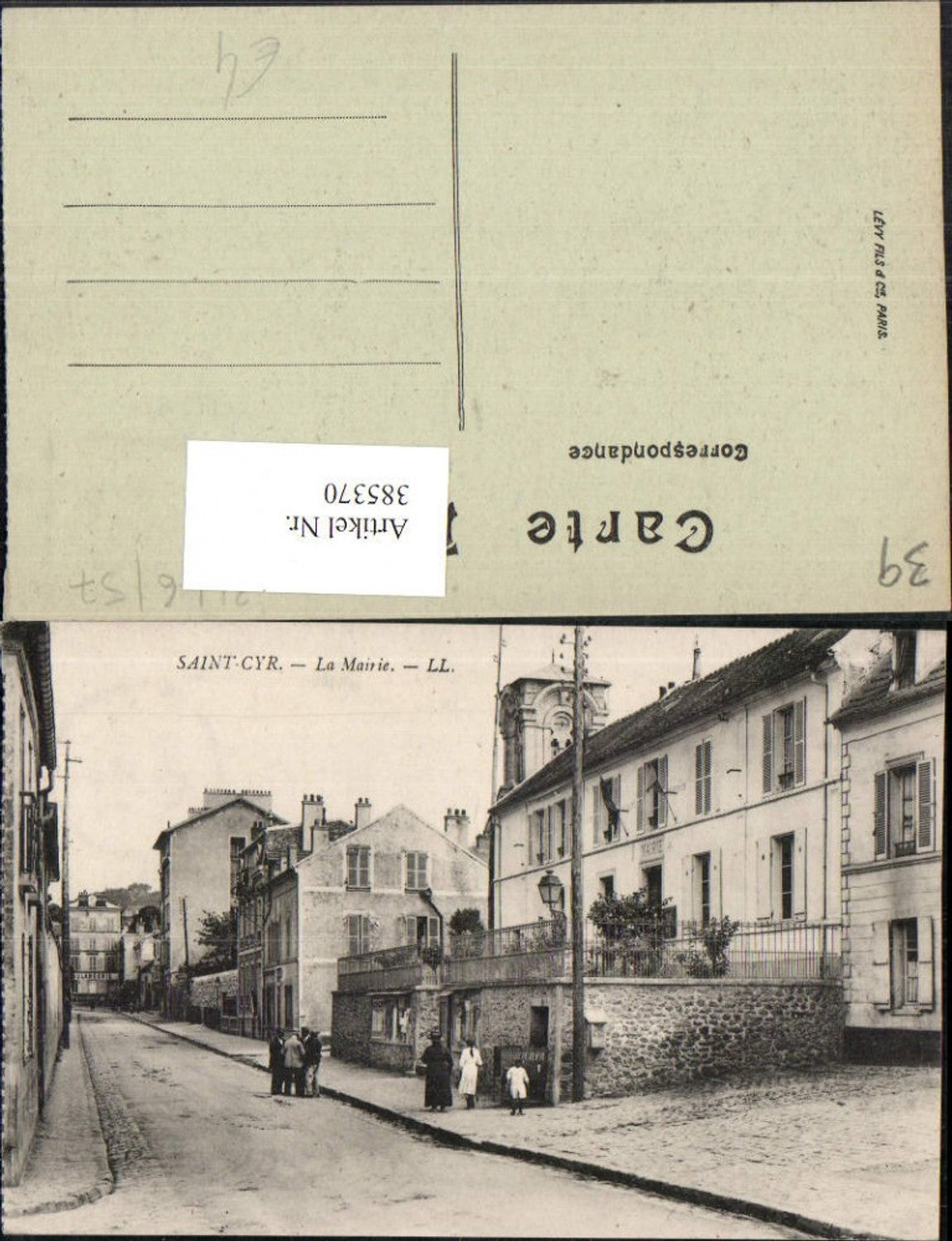 385370,Franche-Comte Jura Saint-Cyr La Mairie Rathaus Straßenansicht