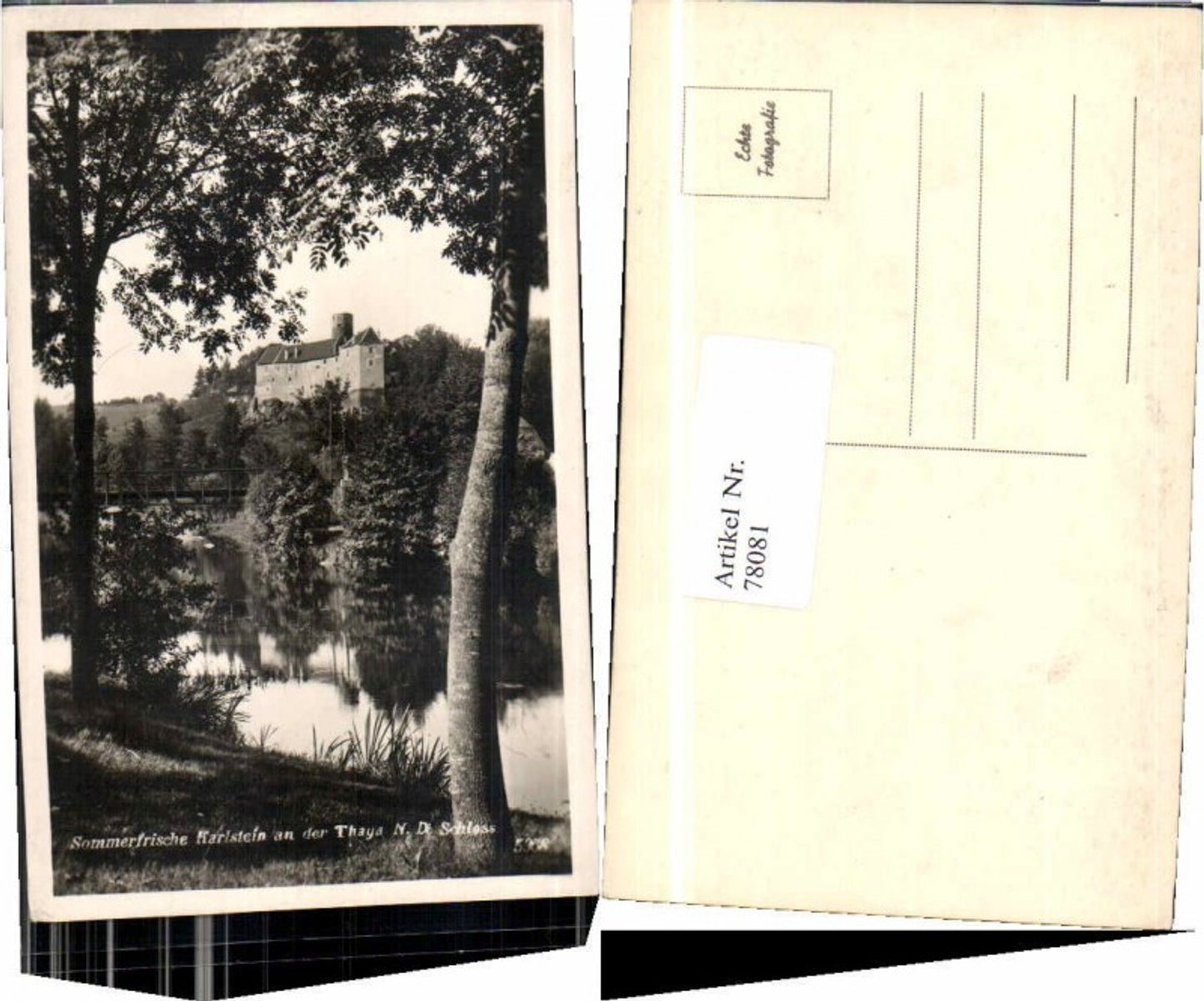 78081,Sommerfrische Karlstein a.d. Thaya