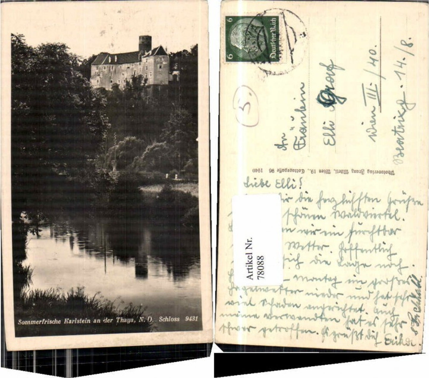 78088,Sommerfrische Karlstein a.d. Thaya Mörtl 9431