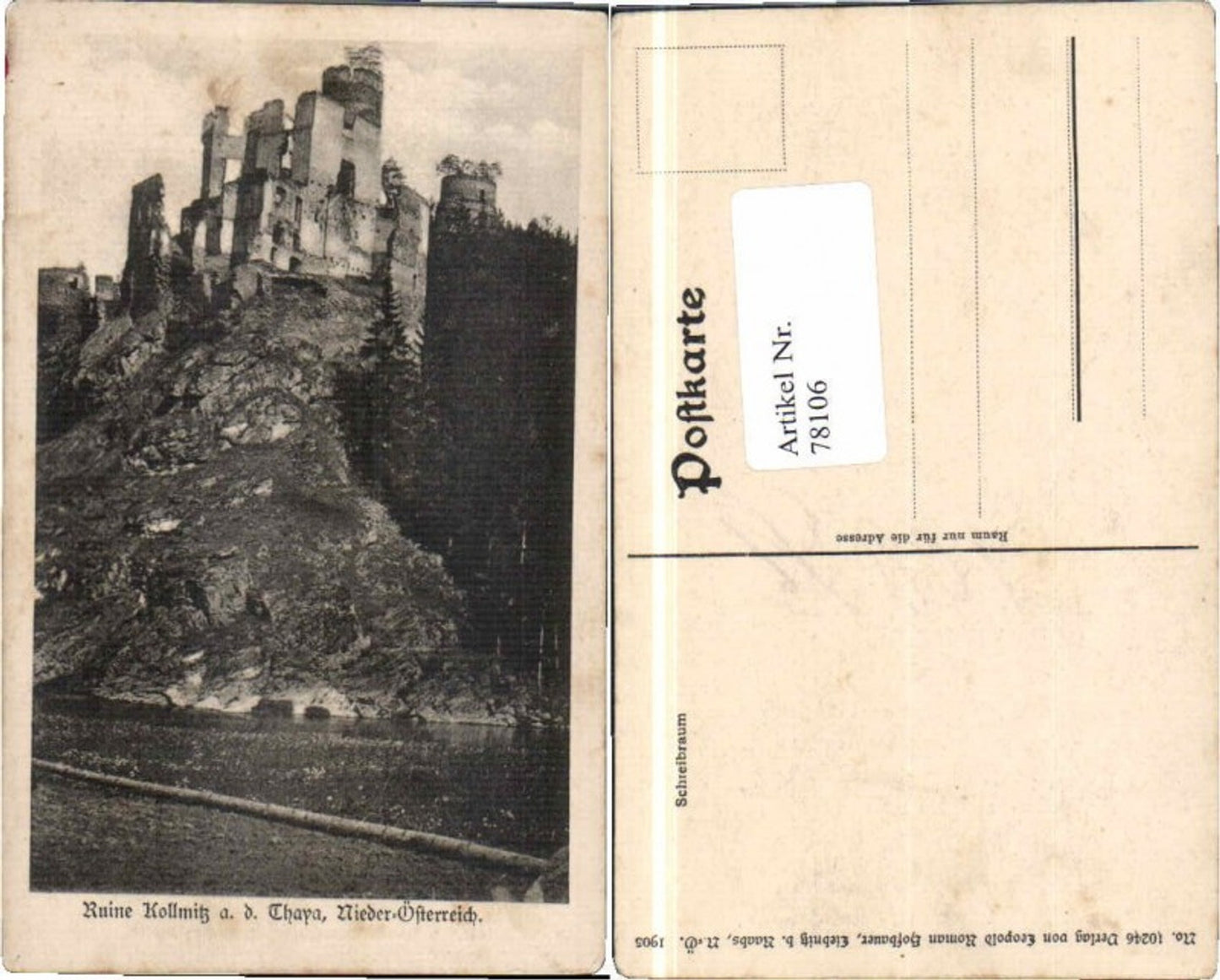 78106,Kollmitz bei Raabs a.d. Thaya 1905