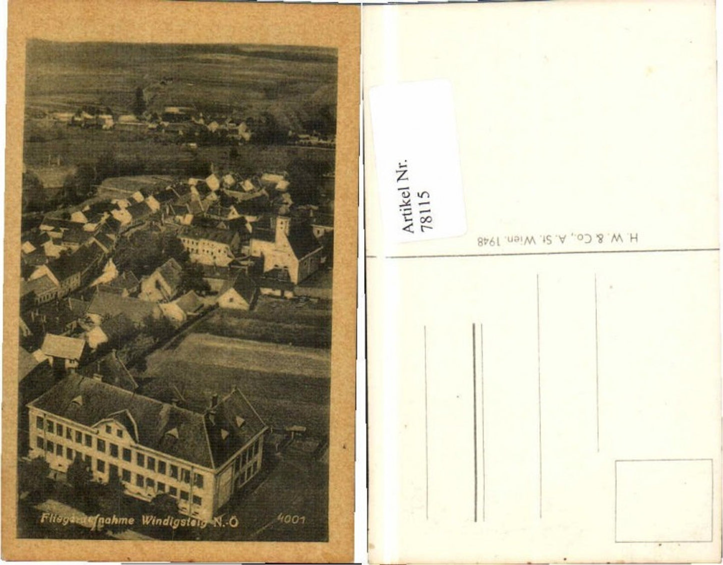 78115,Fliegeraufnahme Windigsteig b. Waidhofen a.d. Thaya