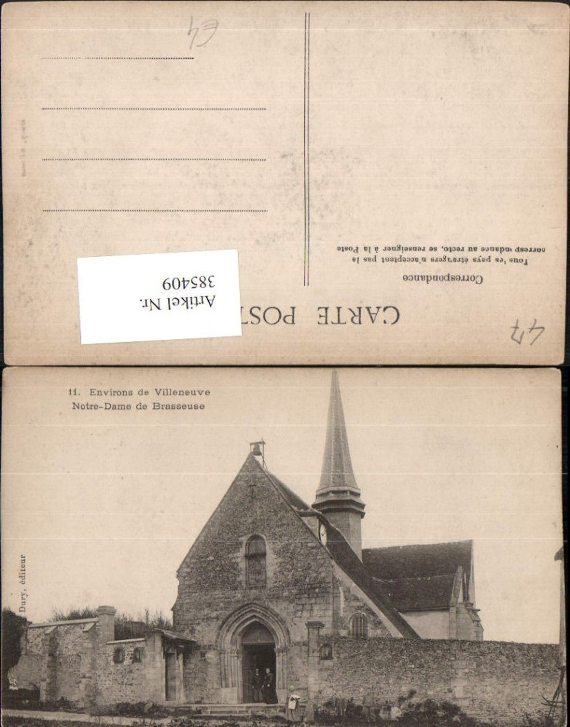 385409,Aquitanien Lot-et-Garonne Villeneuve Notre-Dame de Brasseuse Kirche