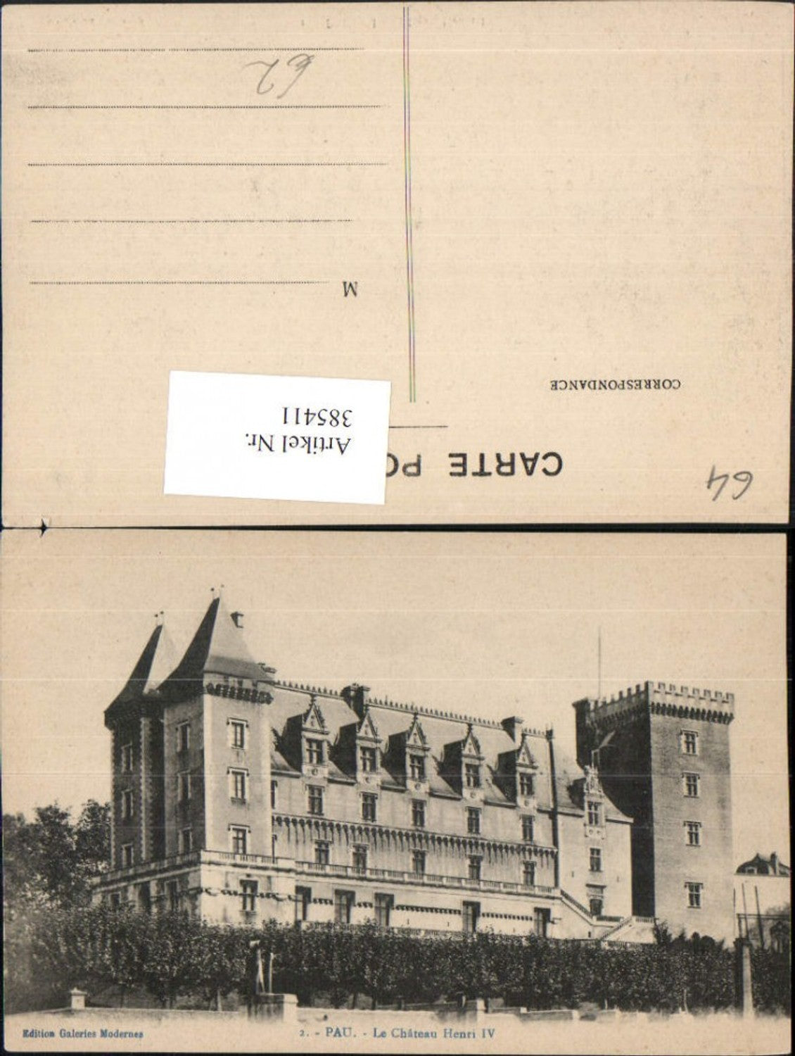 385411,Aquitanien Pyrenees-Atlantiques Pau Le Chateau Henri IV Schloss