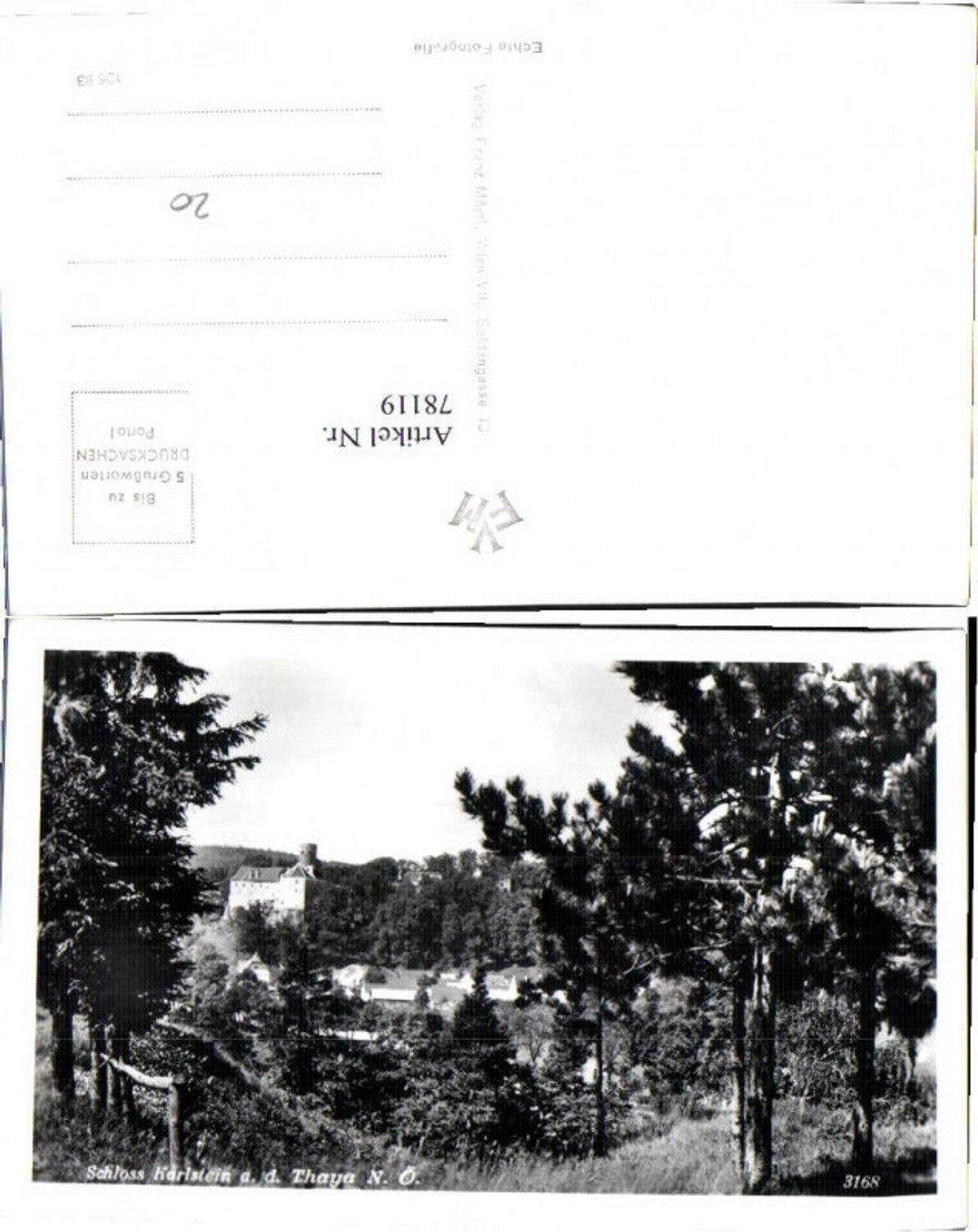 78119,Schloss Karlstein a.d. Thaya