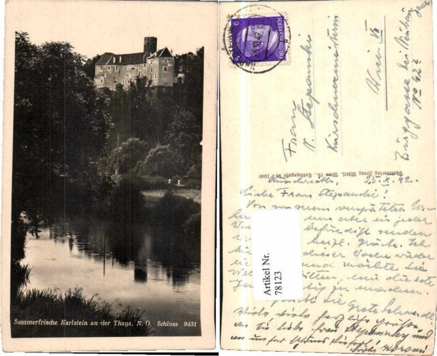78123,Sommerfrische Karlstein a.d. Thaya Mörtl 9431