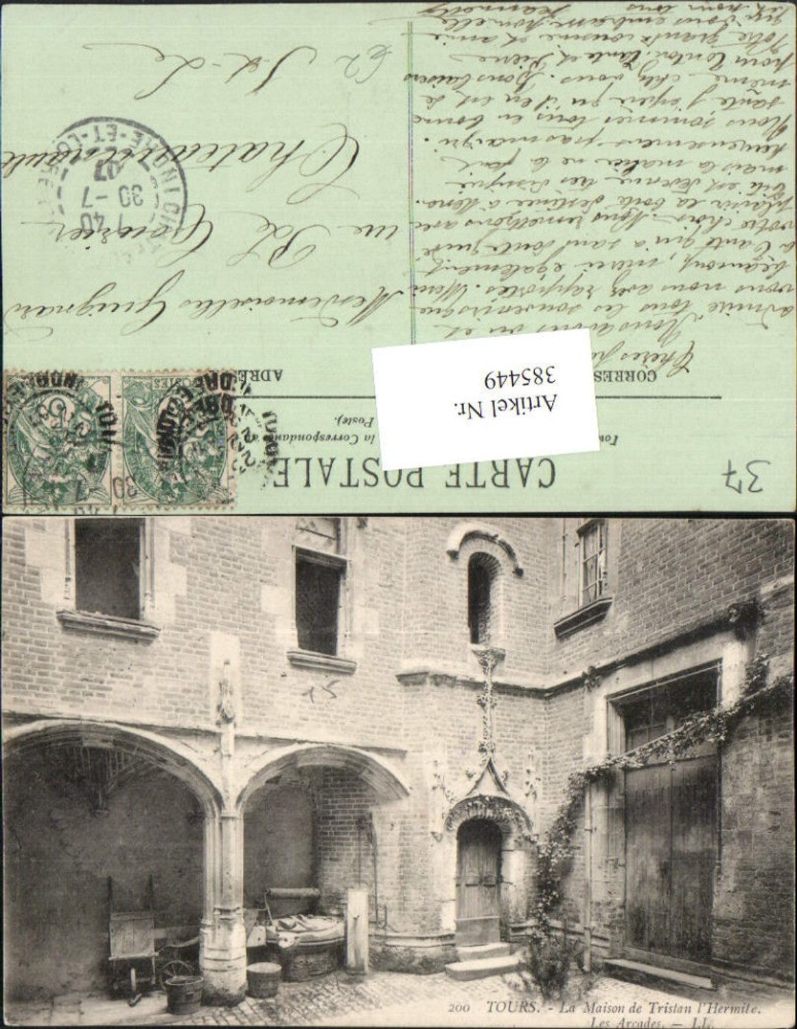 385449,Centre Indre-et-Loire Tours La Maison de Tristan l'Hermite Les Arcades Arkaden