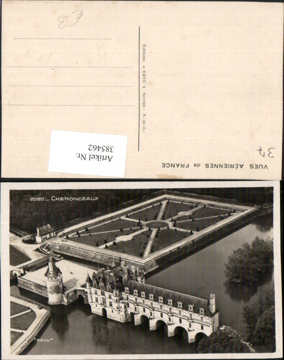 385462,Centre Indre-et-Loire Chenonceaux Schloss Totale