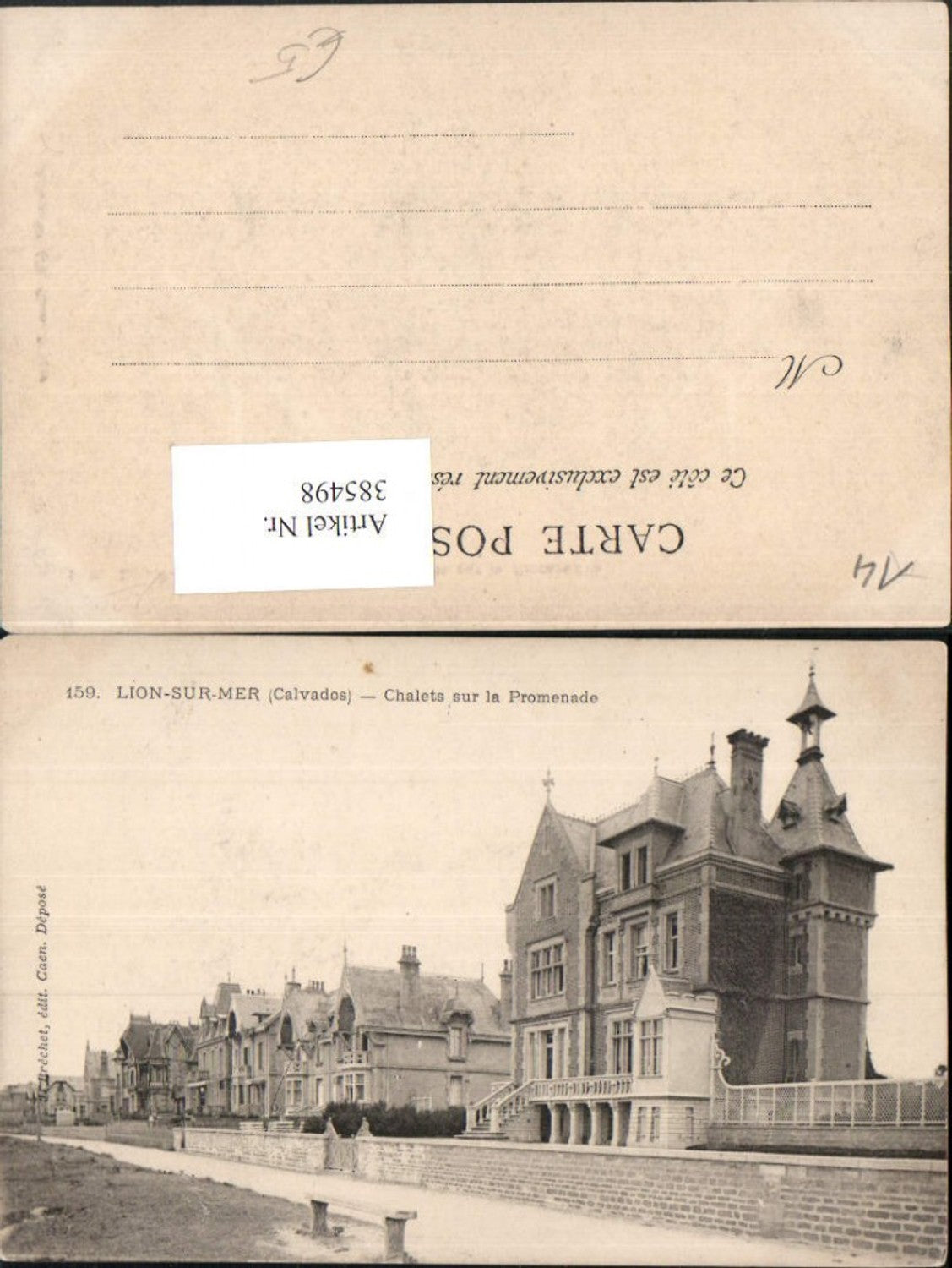 385498,Basse-Normandie Calvados Lion-sur-Mer Chalets sur la Promenade Häuser
