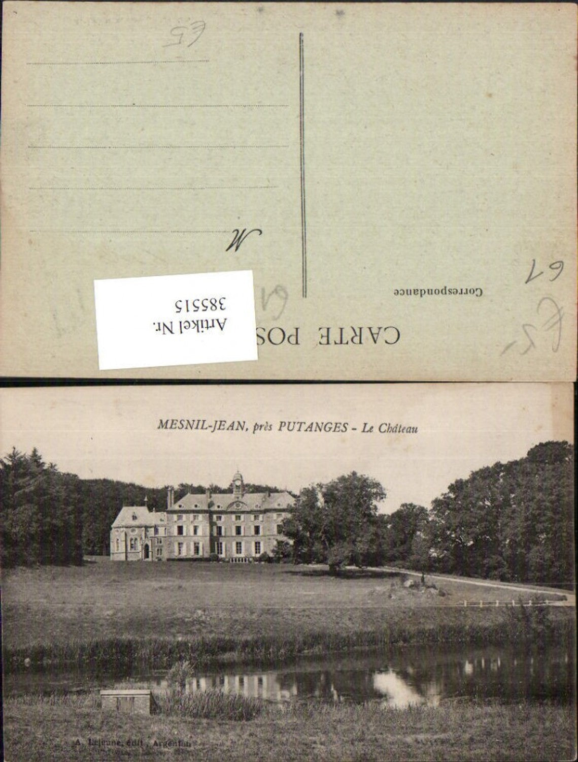 385515,Basse-Normandie Orne Mesnil-Jean pres Putanges Le Chateau Schloss