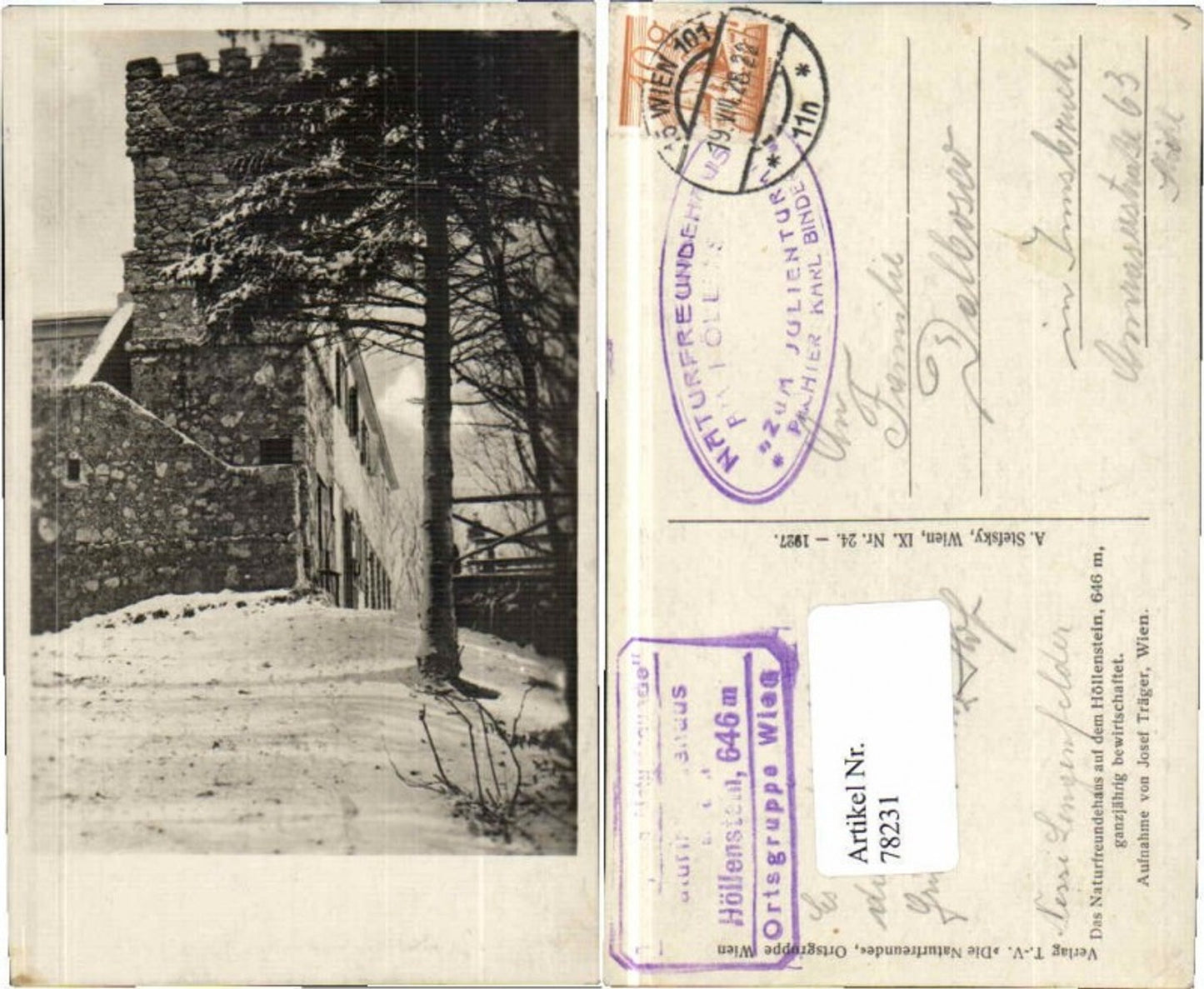 78231,Höllenstein Mödling Sittendorf Wienerwald Gießhübl