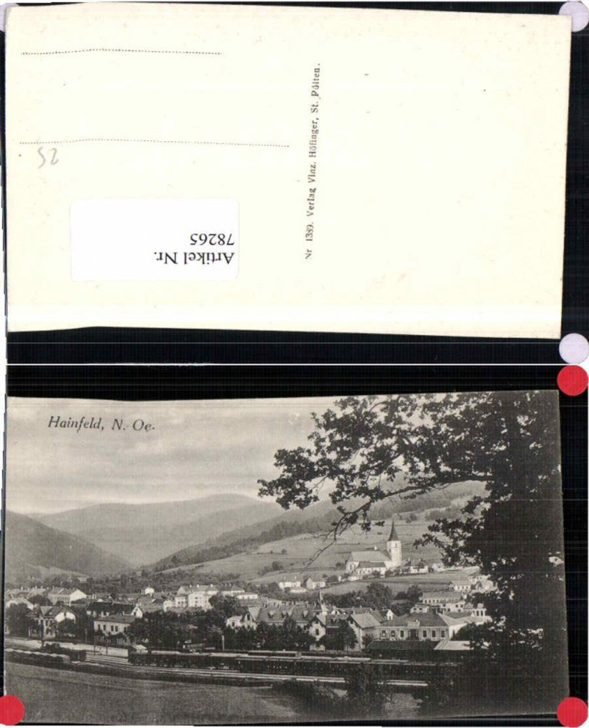 78265,Hainfeld b. Lilienfeld Bahnhof 1915