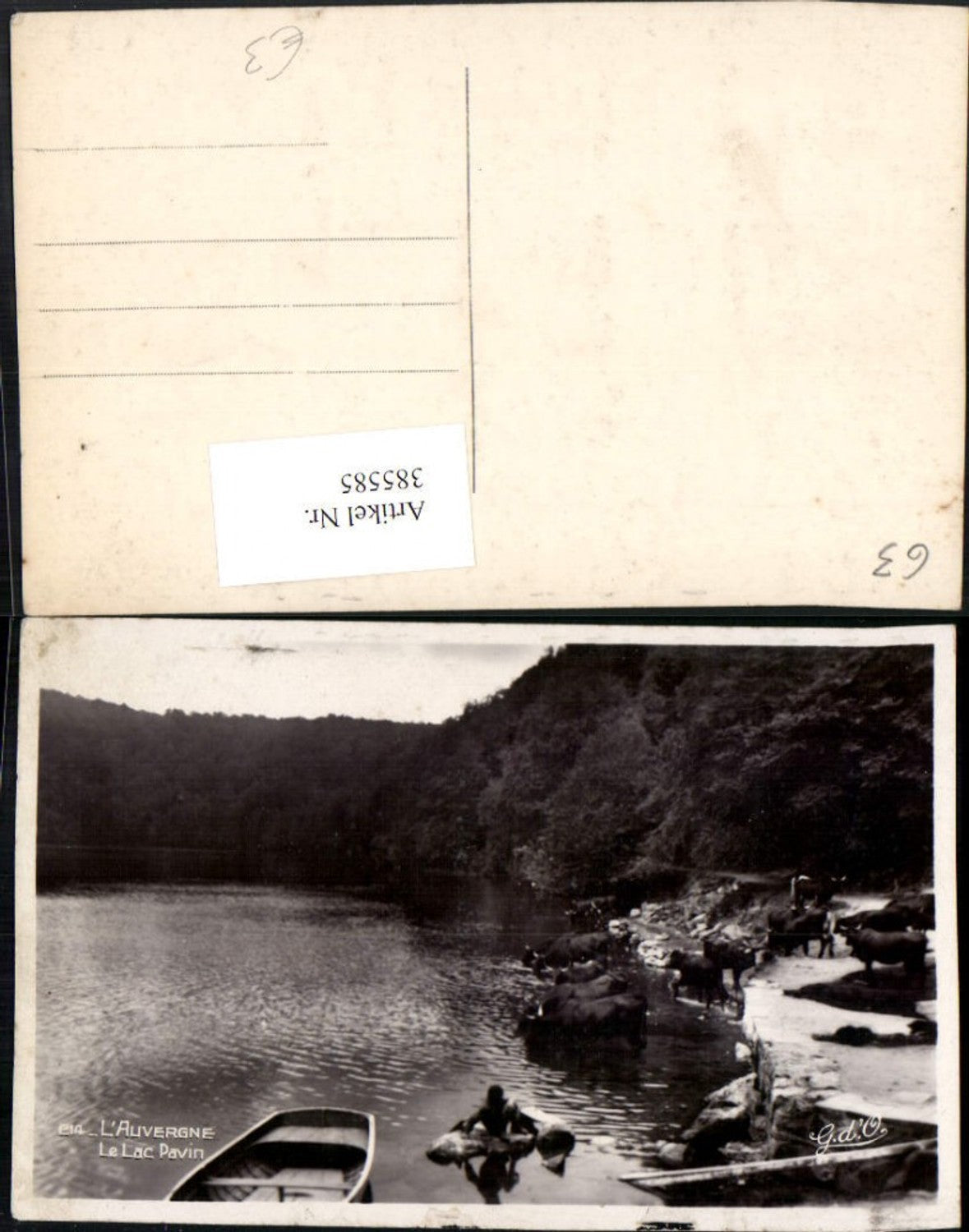 385585,Auvergne Puy-de-Dome Le Lac Pavin See Boot Rinder