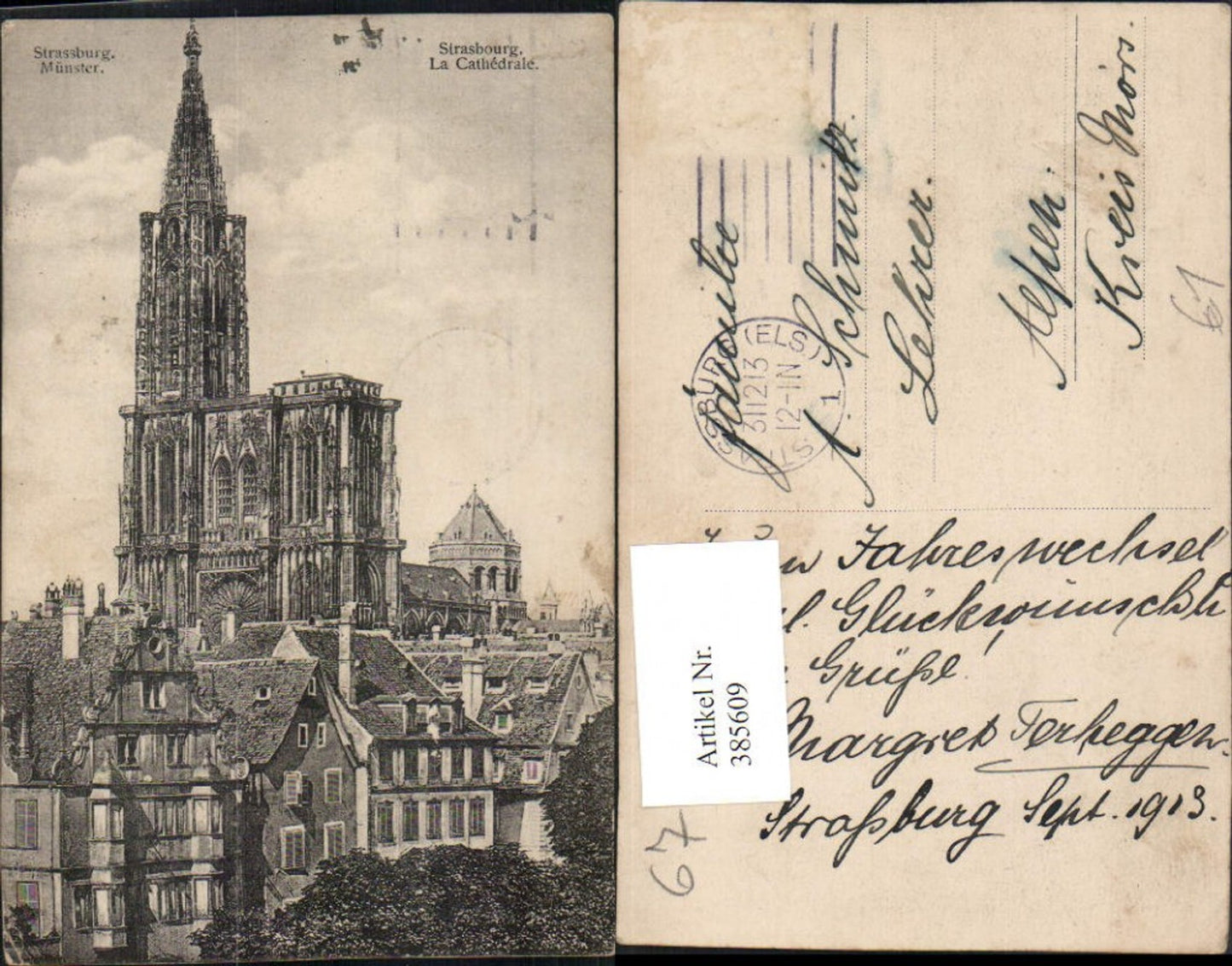 385609,Elsass Bas-Rhin Straßburg Strasbourg Cathedrale Münster Kirche