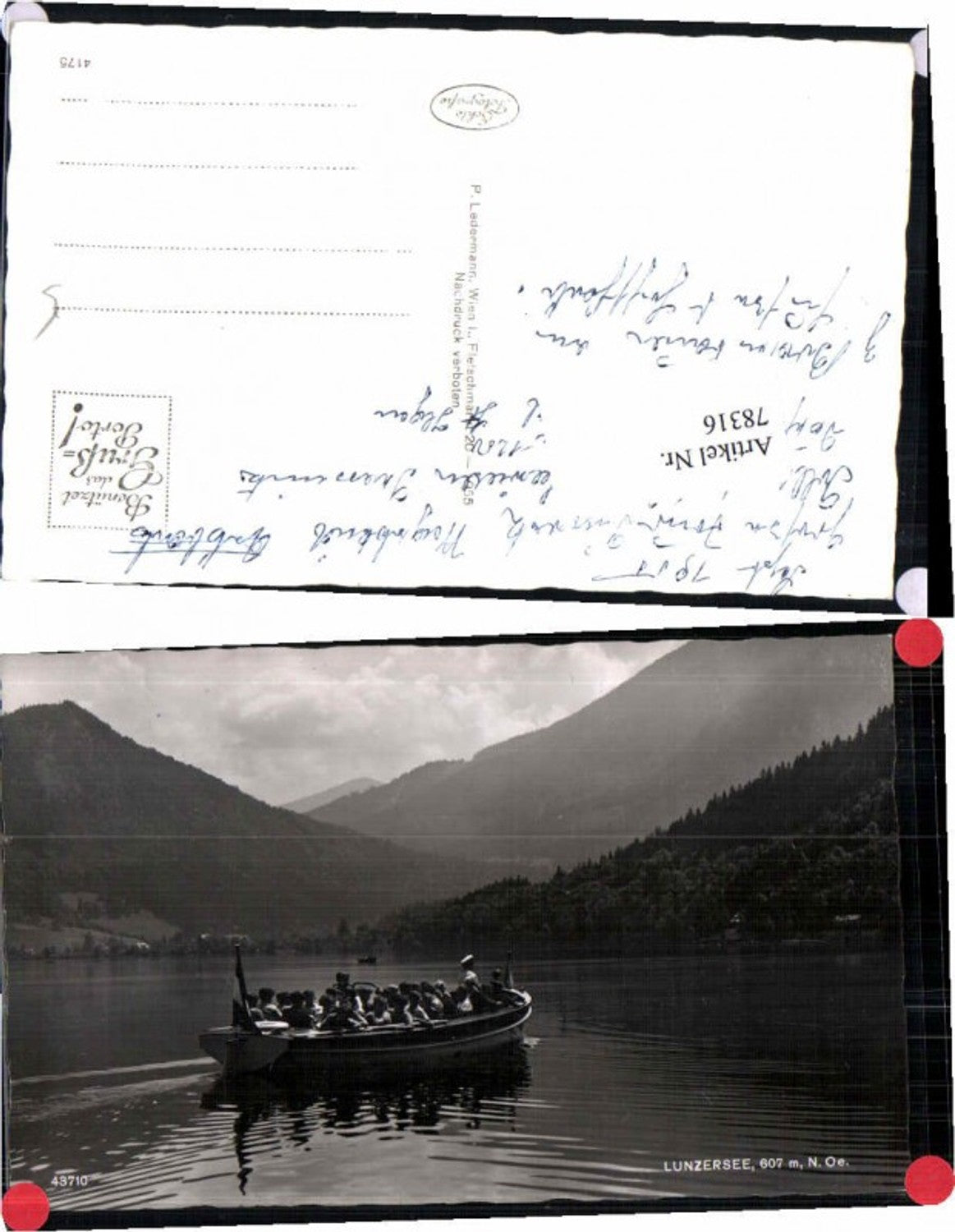 78316,Lunzersee bei Lunz am See Boot Ledermann 43710