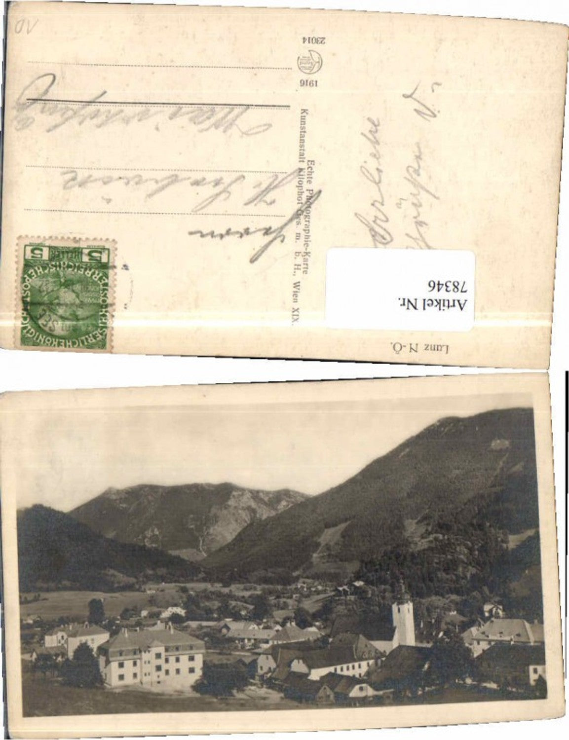 78346,Lunz am See Totale Kilophot 1916