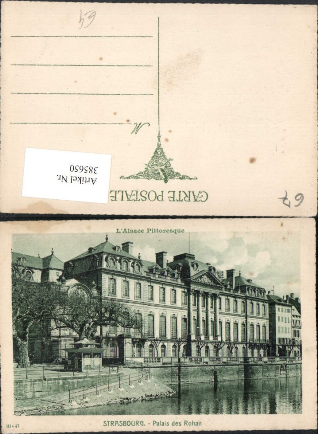 385650,Elsass Bas-Rhin Strasbourg Straßburg Palais des Rohan Palast
