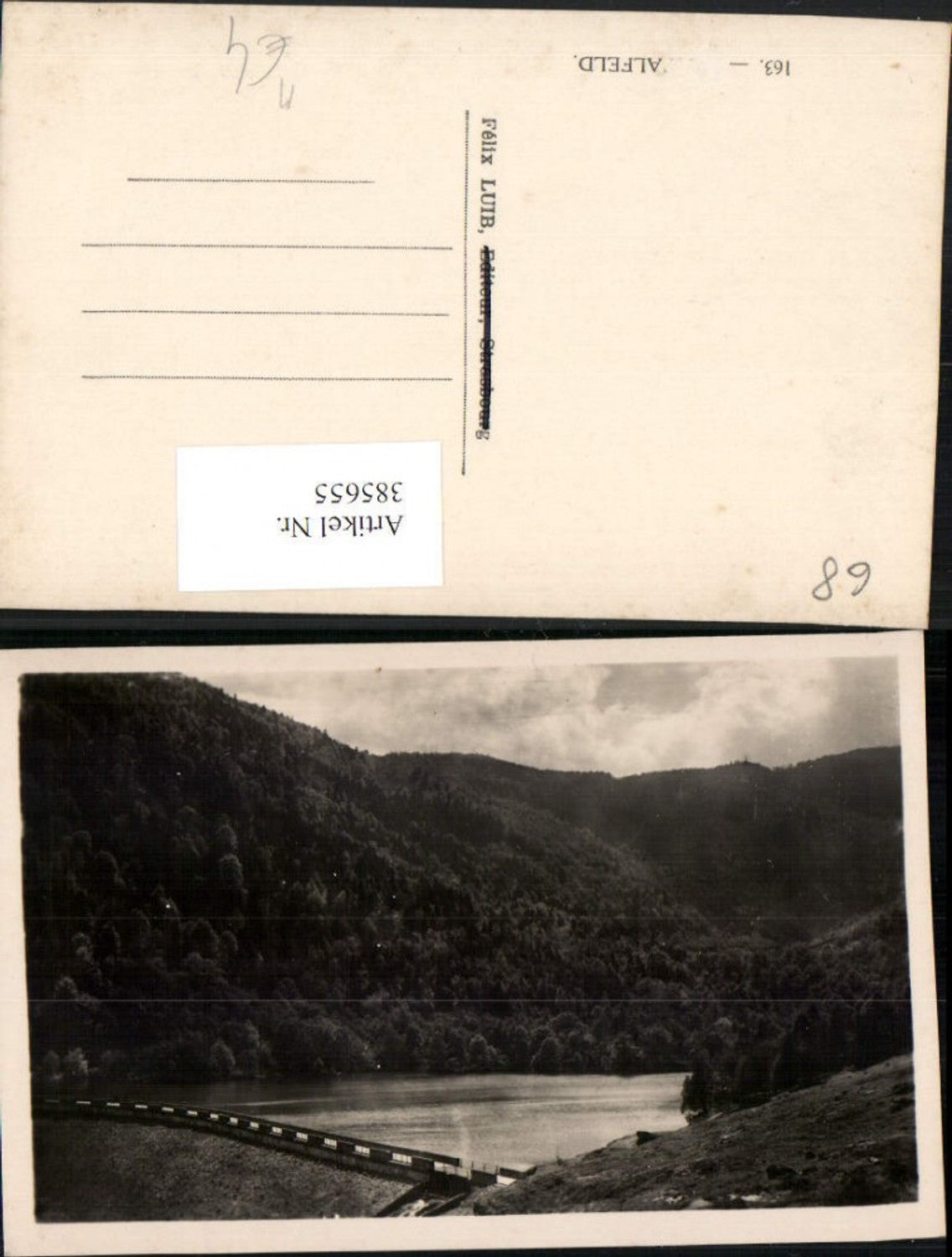 385655,Elsass Haut-Rhin Lac d'Alfeld Barrage Stausee Damm