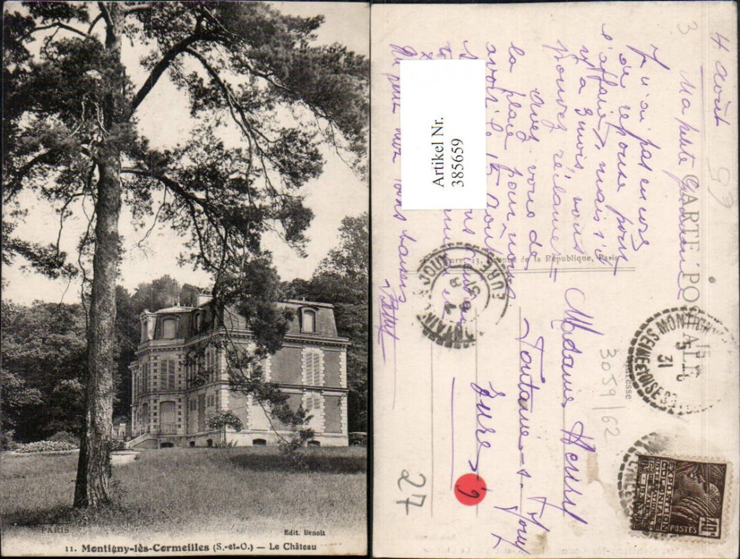 385659,Haute-Normandie Eure Montigny-les-Cormeilles Le Chateau Schloss