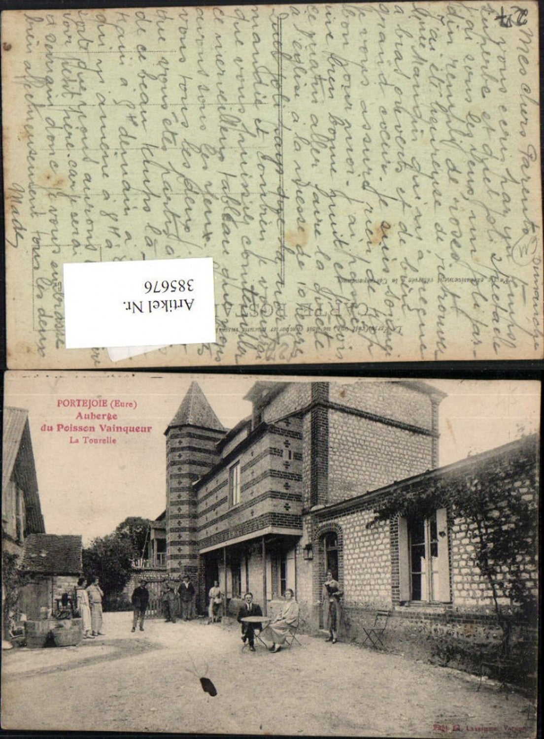 385676,Haute-Normandie Eure Portejoie Auberge du Poisson Vainqueur La Tourelle Straßenansicht
