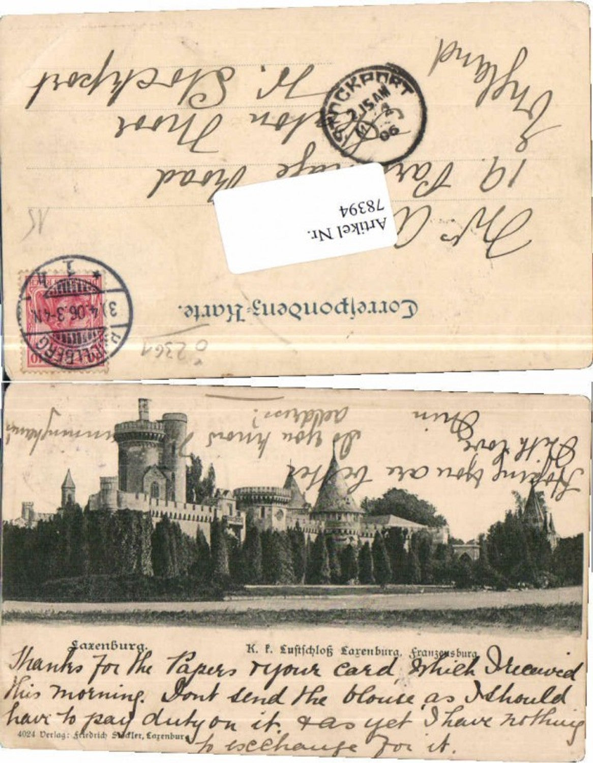 78394,Laxenburg b. Franzensburg 1905