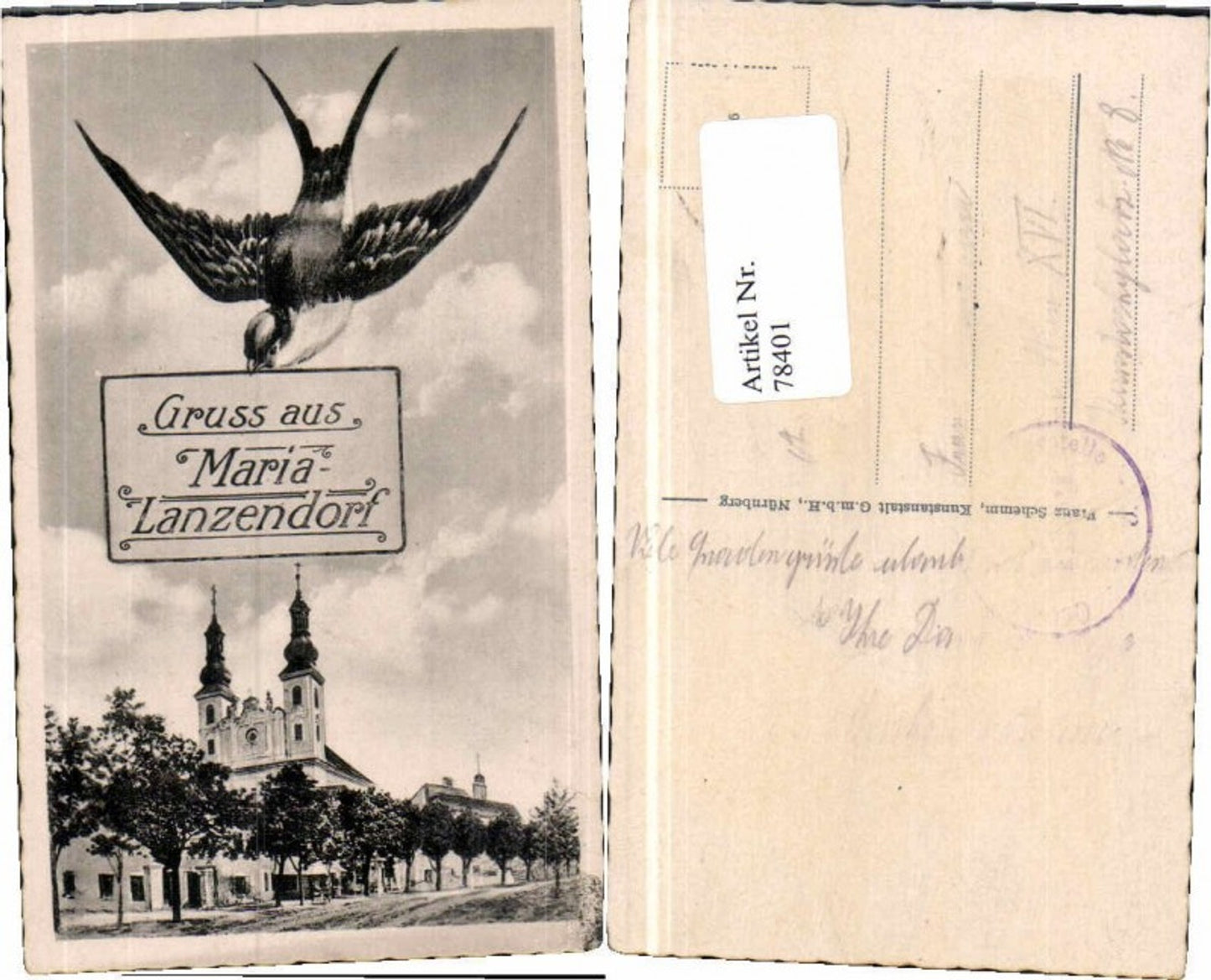 78401,Gruss aus Maria Enzersdorf Schwalbe