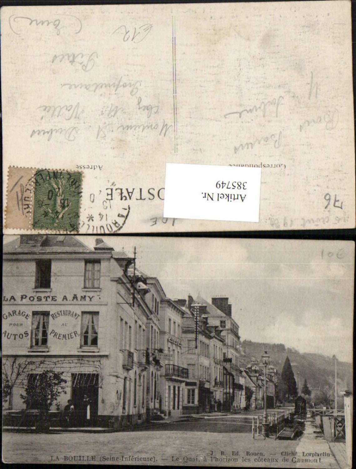 385749,Haute-Normandie Seine-Maritime La Bouille Le Quai a Phorizon les coteaux de Caumont