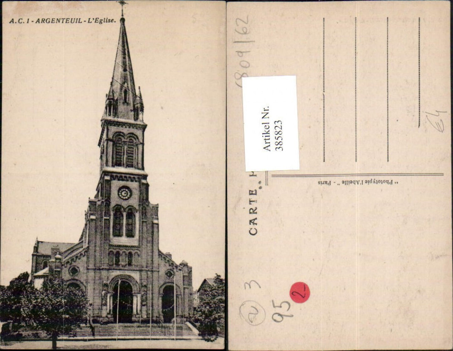 385823,Ile-de-France Val-Oise Argenteuil L'Eglise Kirche