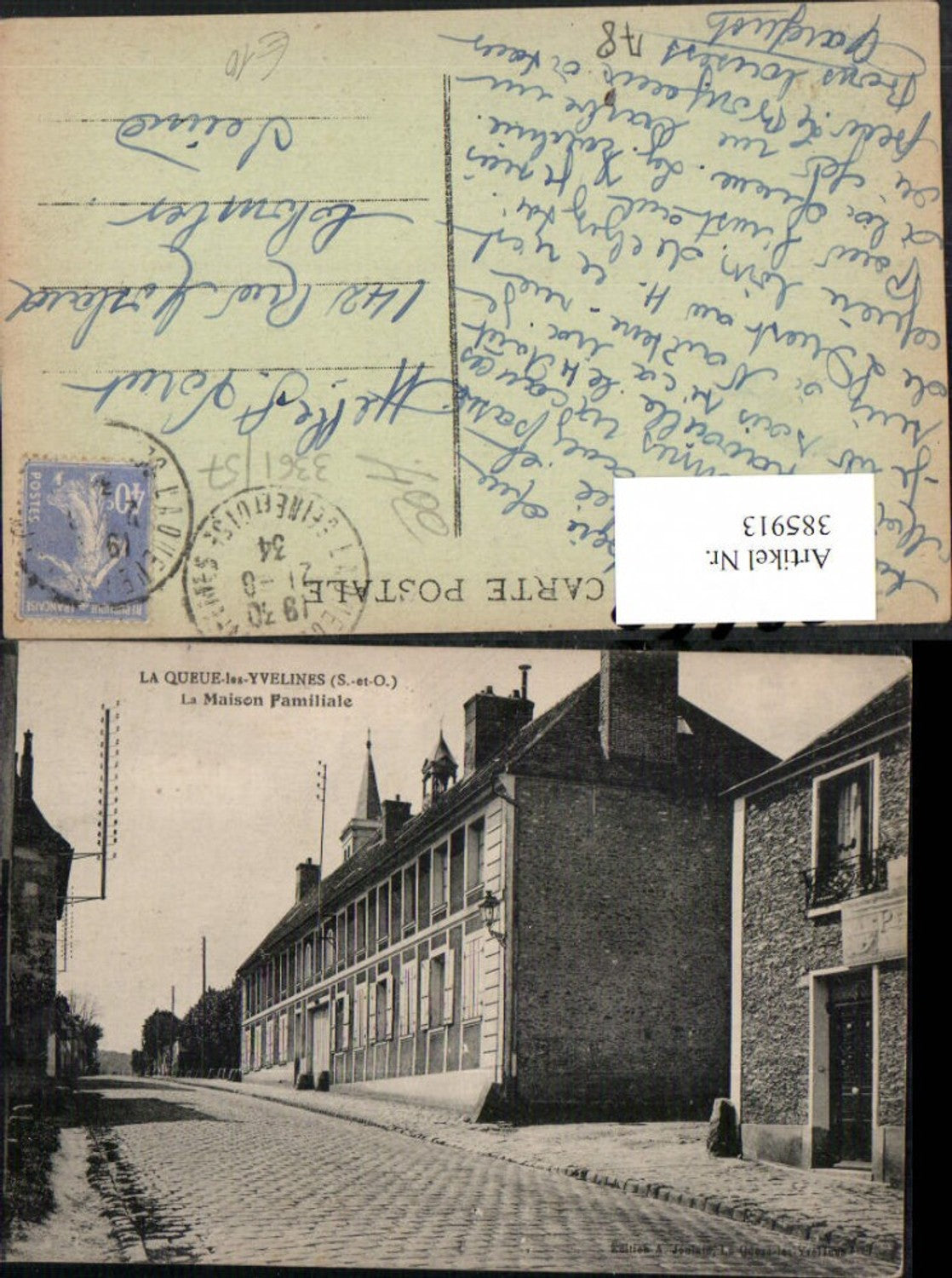 385913,Ile-de-France Yvelines La Queue-les-Yvelines La Maison Familiale Straßenansicht