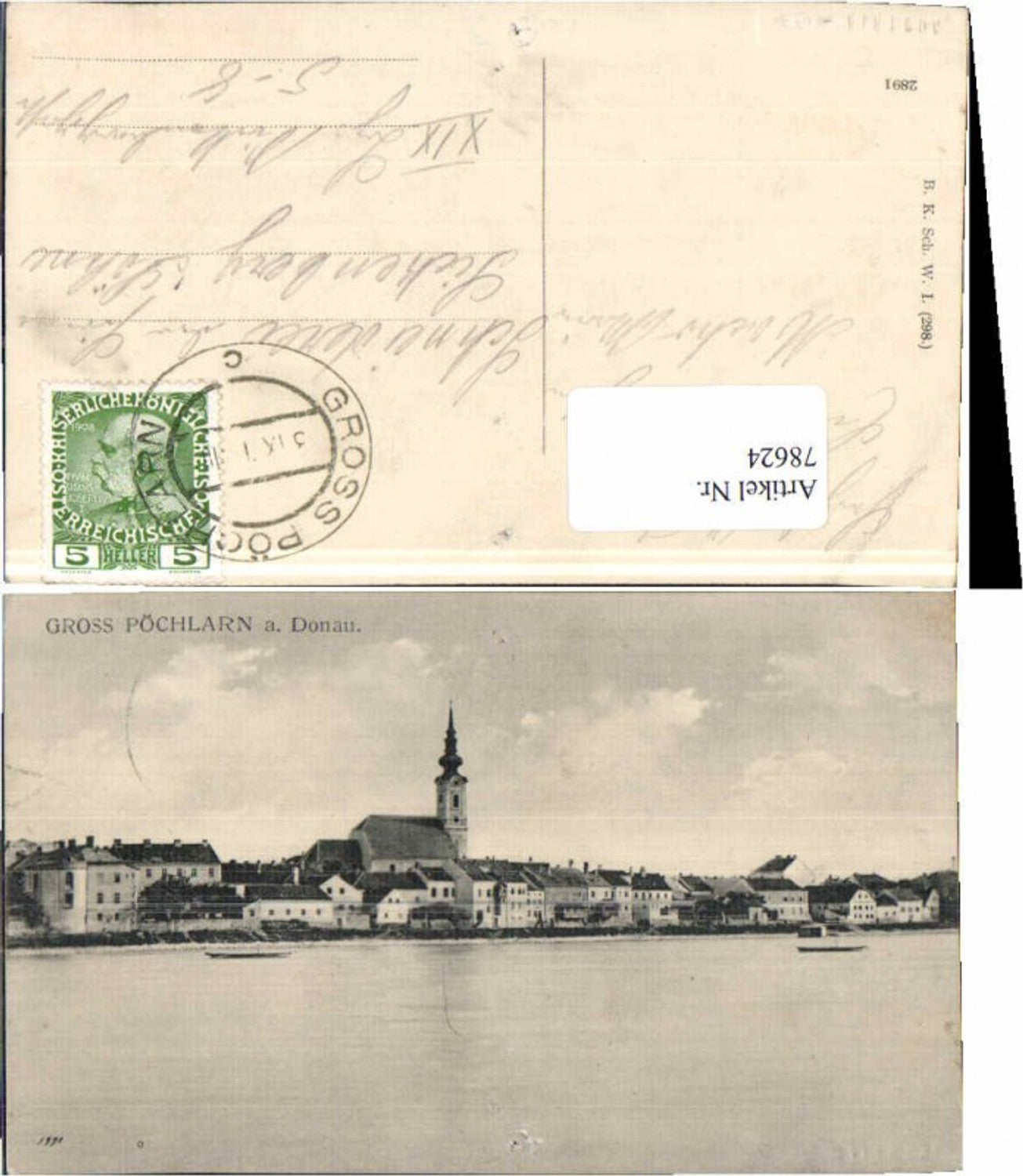 78624,Gross Pöchlarn a.d. Donau Seltene Partie 1910