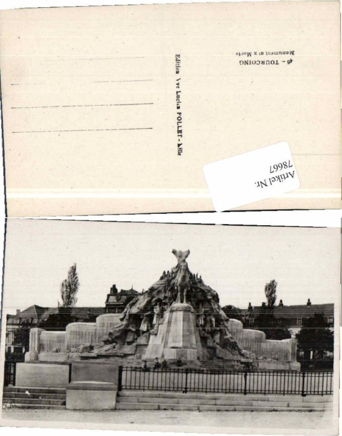 78667,Tourcoing Monument at Morts