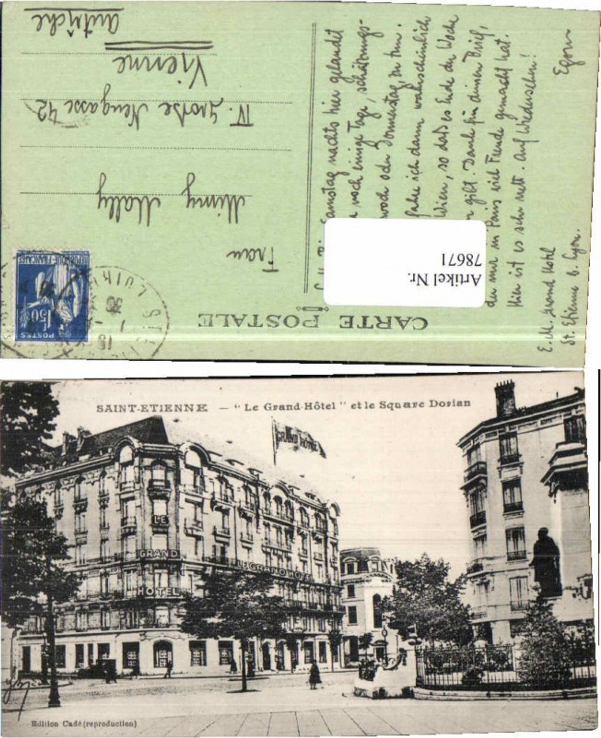 78671,Saint Etienne Grand Hotel 1930