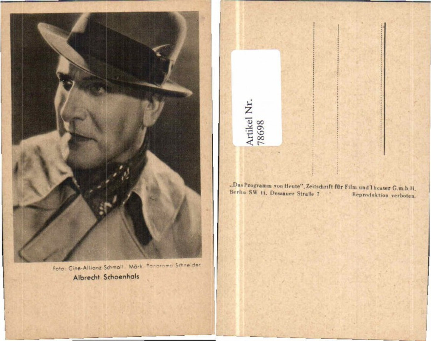 78698,Albrecht Schönhals m. Hut