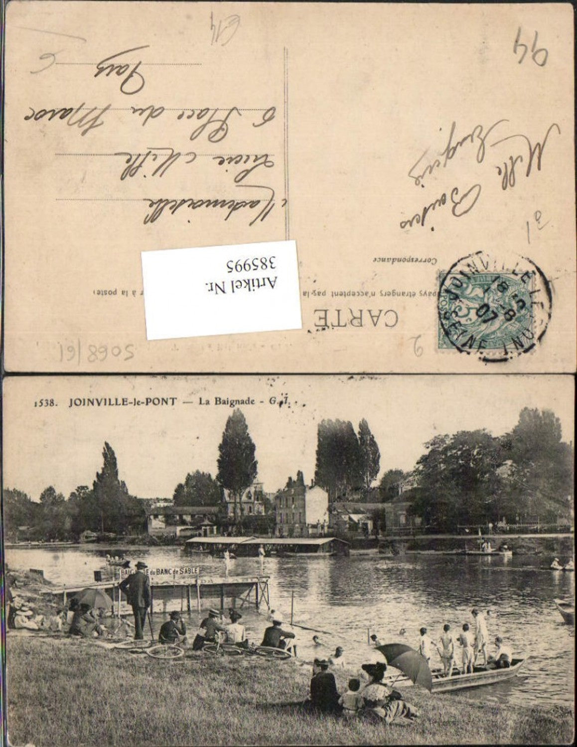 385995,Ile-de-France Val-de-Marne Joinville-le-Pont La Baignade Fluss Fahrräder