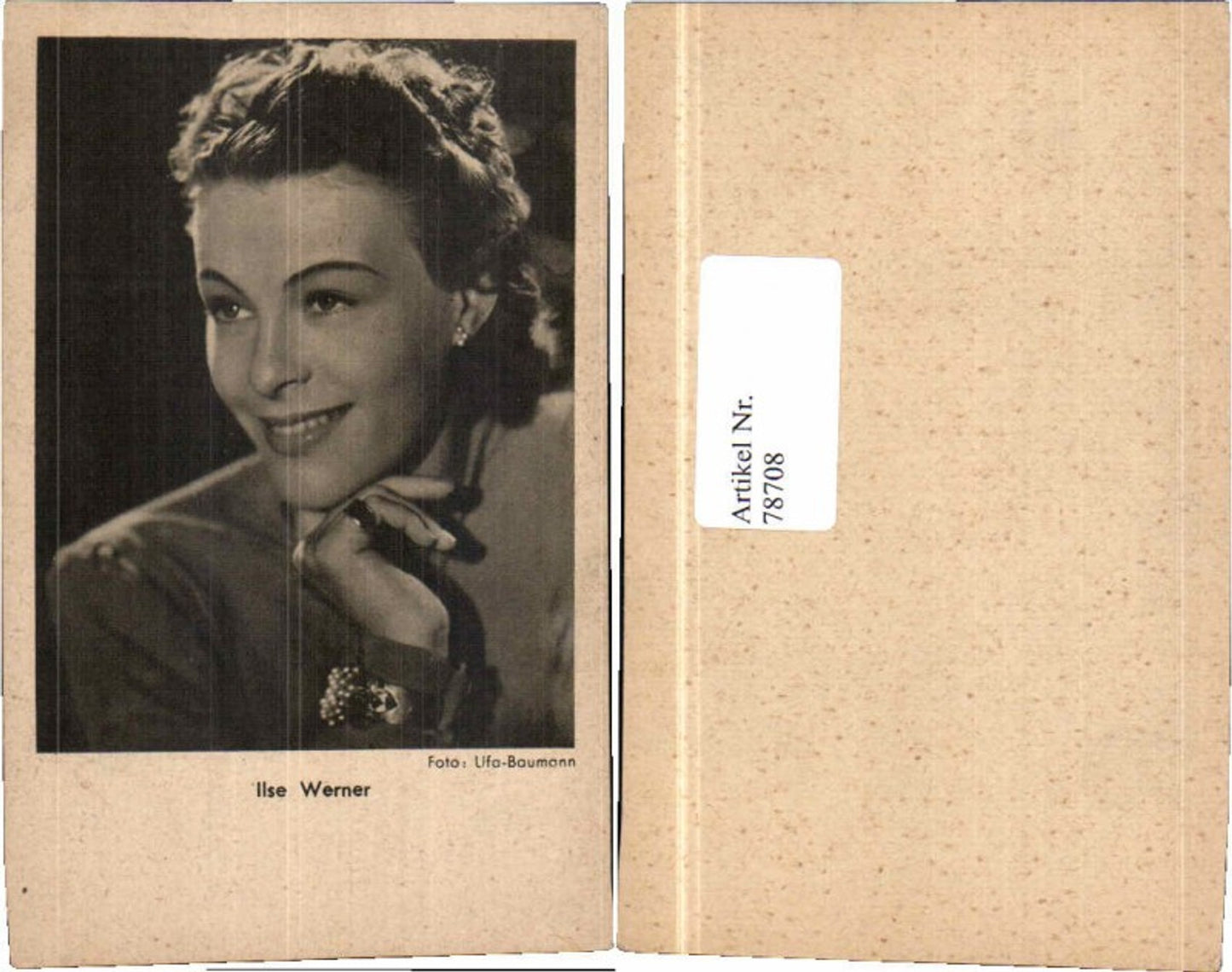 78708,Ilse Werner Ohrring Armreifen