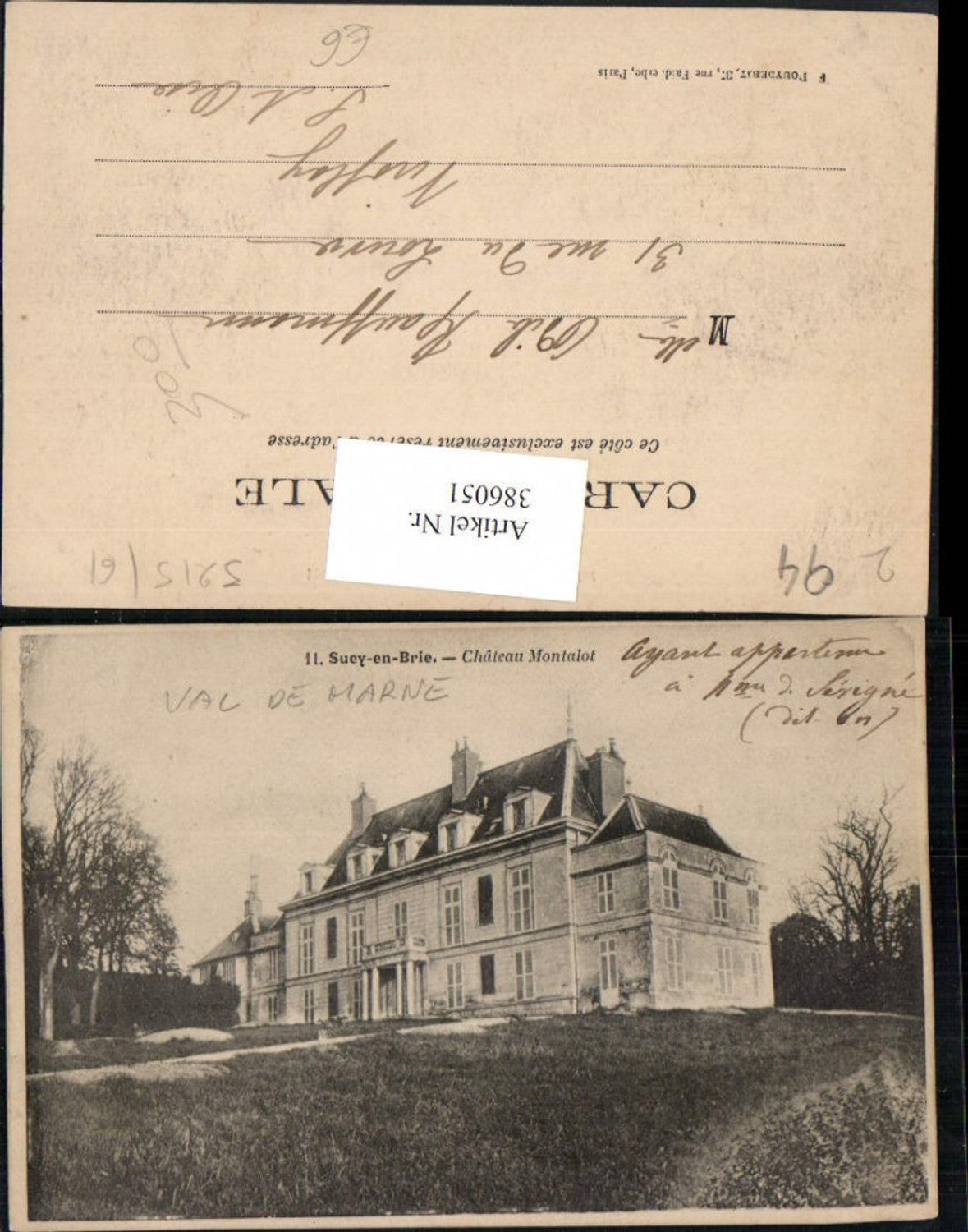 386051,Ile-de-France Val-de-Marne Sucy-en-Brie Chateau Montalot Schloss