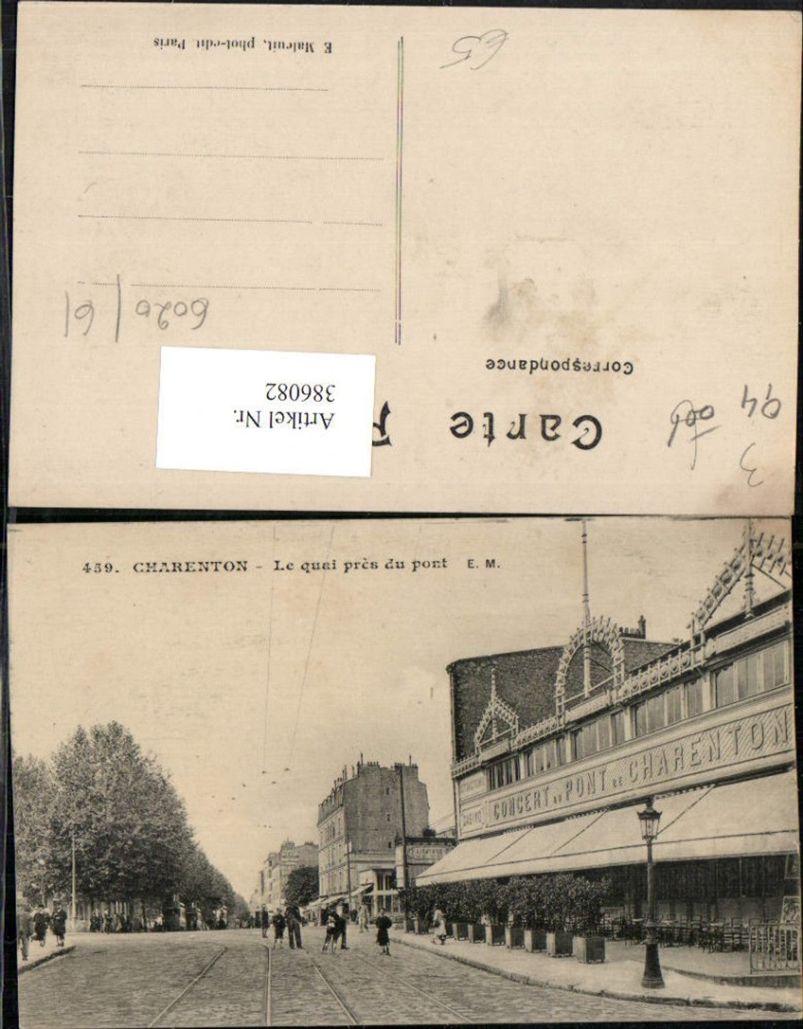 386082,Ile-de-France Val-de-Marne Charenton Le quai pres du port Straßenansicht
