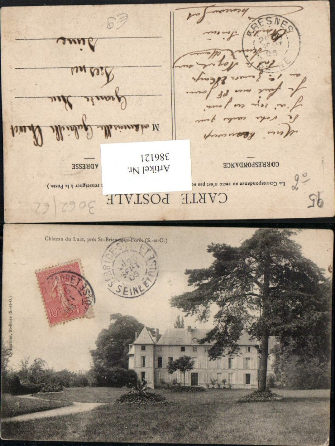 386121,Ile-de-France Val-Oise St-Brice-sous-Foret Chateau du Luat Schloss
