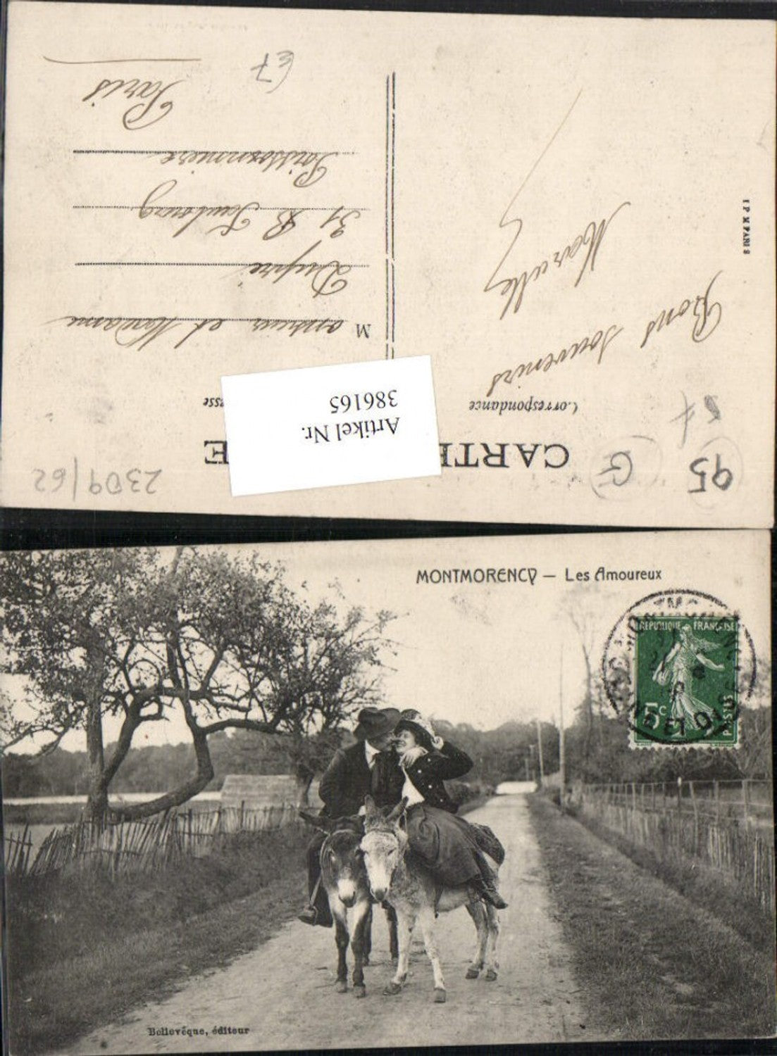 386165,Ile-de-France Val-Oise Montmorency Les Amoureux Paar Liebe Eseln