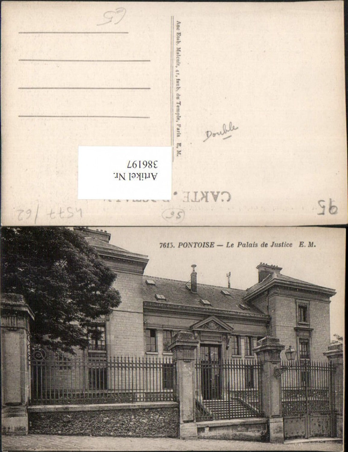 386197,Ile-de-France Val-Oise Pontoise Le Palais de Justice Justizpalast