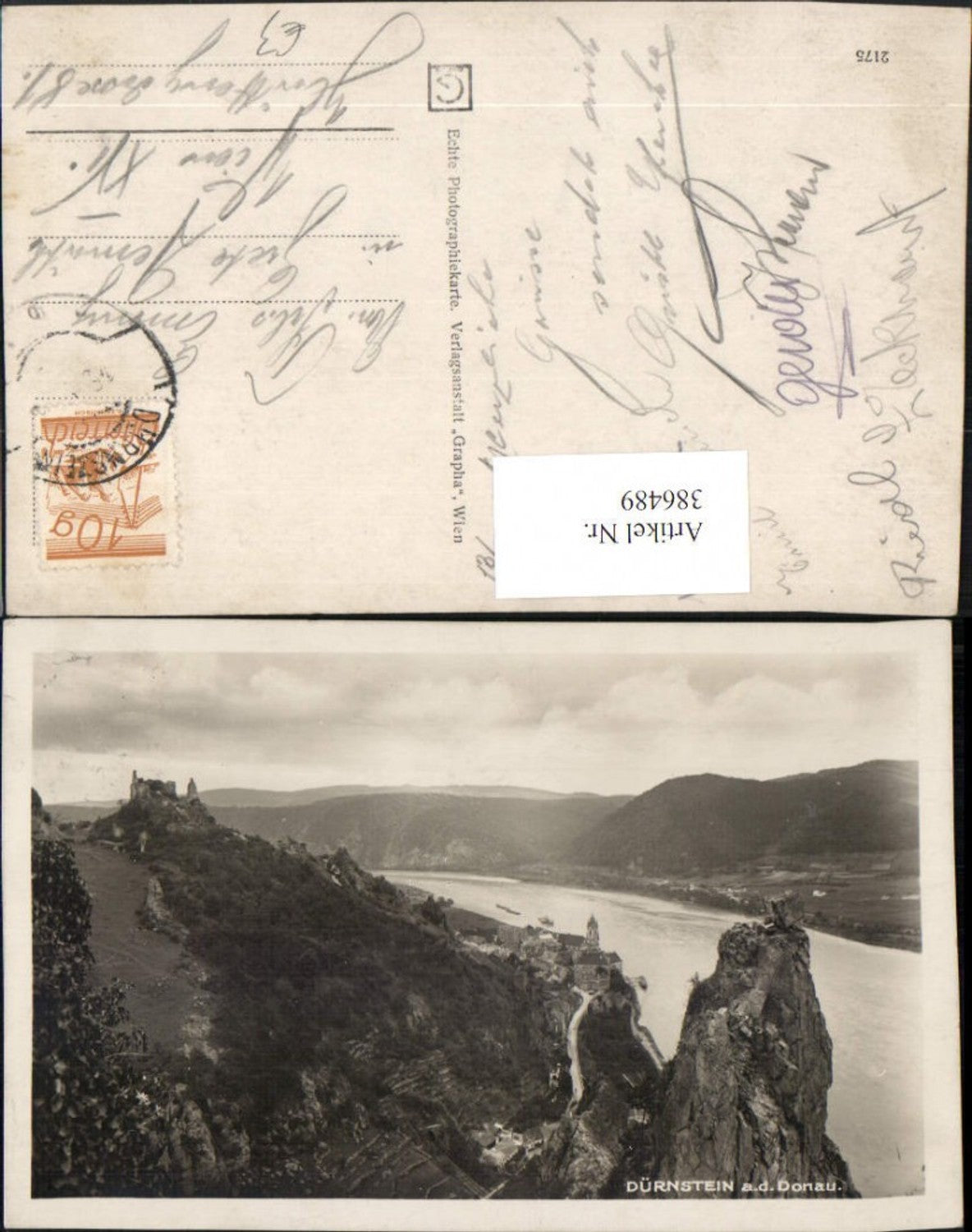 386489,Dürnstein an d. Donau Totale m. Ruine