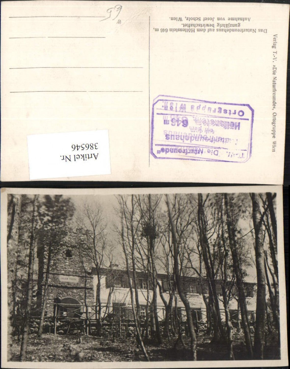 386546,Naturfreundehaus auf dem Höllenstein b. Kaltenleutgeben