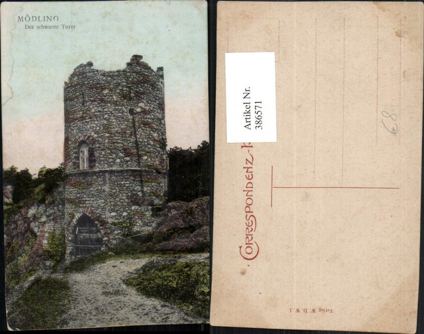 386571,Mödling Schwarzer Turm