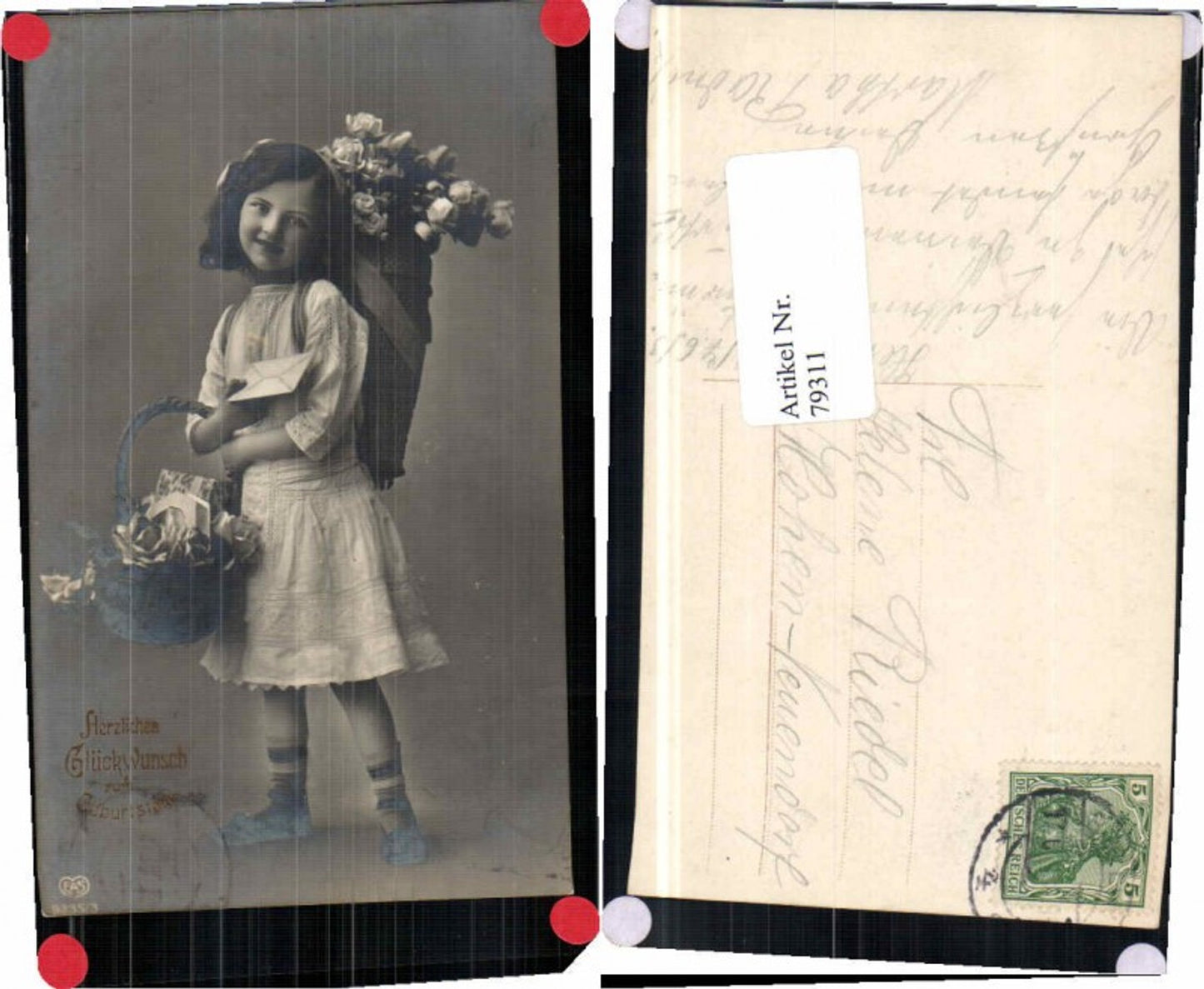 79311,EAS Mädchen Blumenkorb Brief Rosen