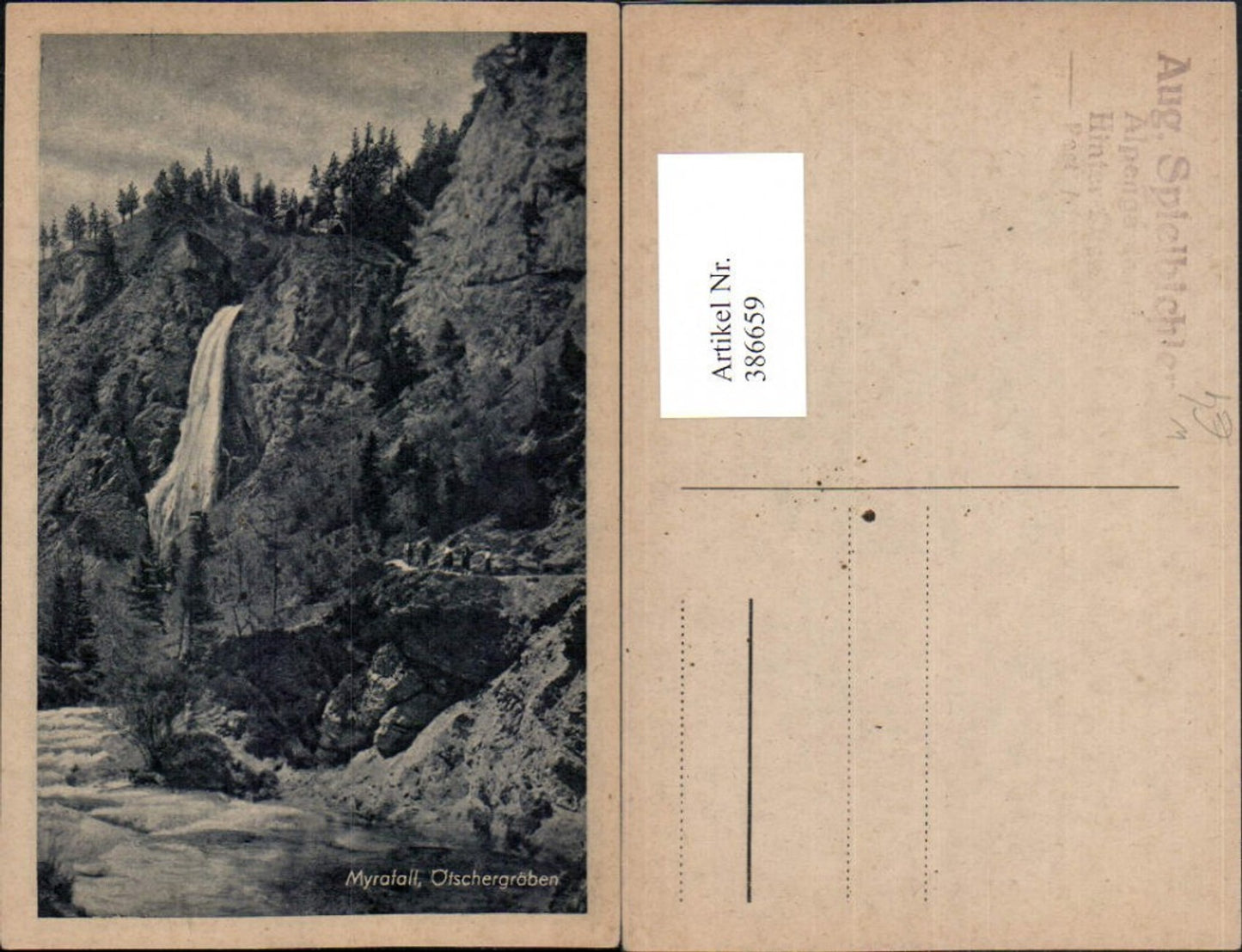 386659,Ötschergräben Myrafall Mirafall Wasserfall b. Mitterbach